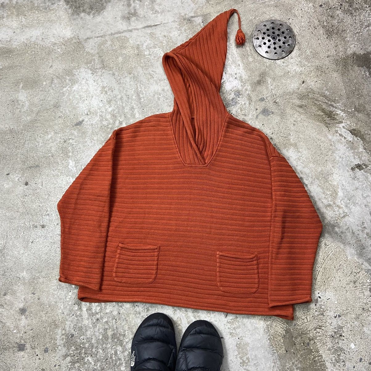 Vintage FRIDA ARCHIVE RASTA PONCHO KNITTED SWEATER HOODIE - № 1072 Size US L / EU 52-54 / 3 - 1 Thumbnail