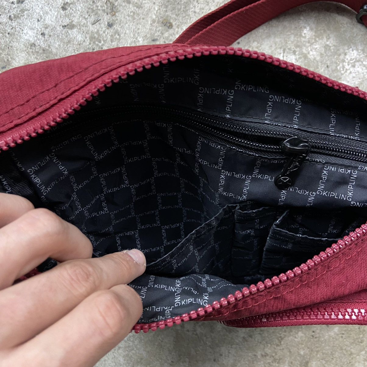 Japanese Brand 1990s KIPLING MULTIPOCKET RARE CROSSBODY BAG - № 6038 Size ONE SIZE - 11 Thumbnail
