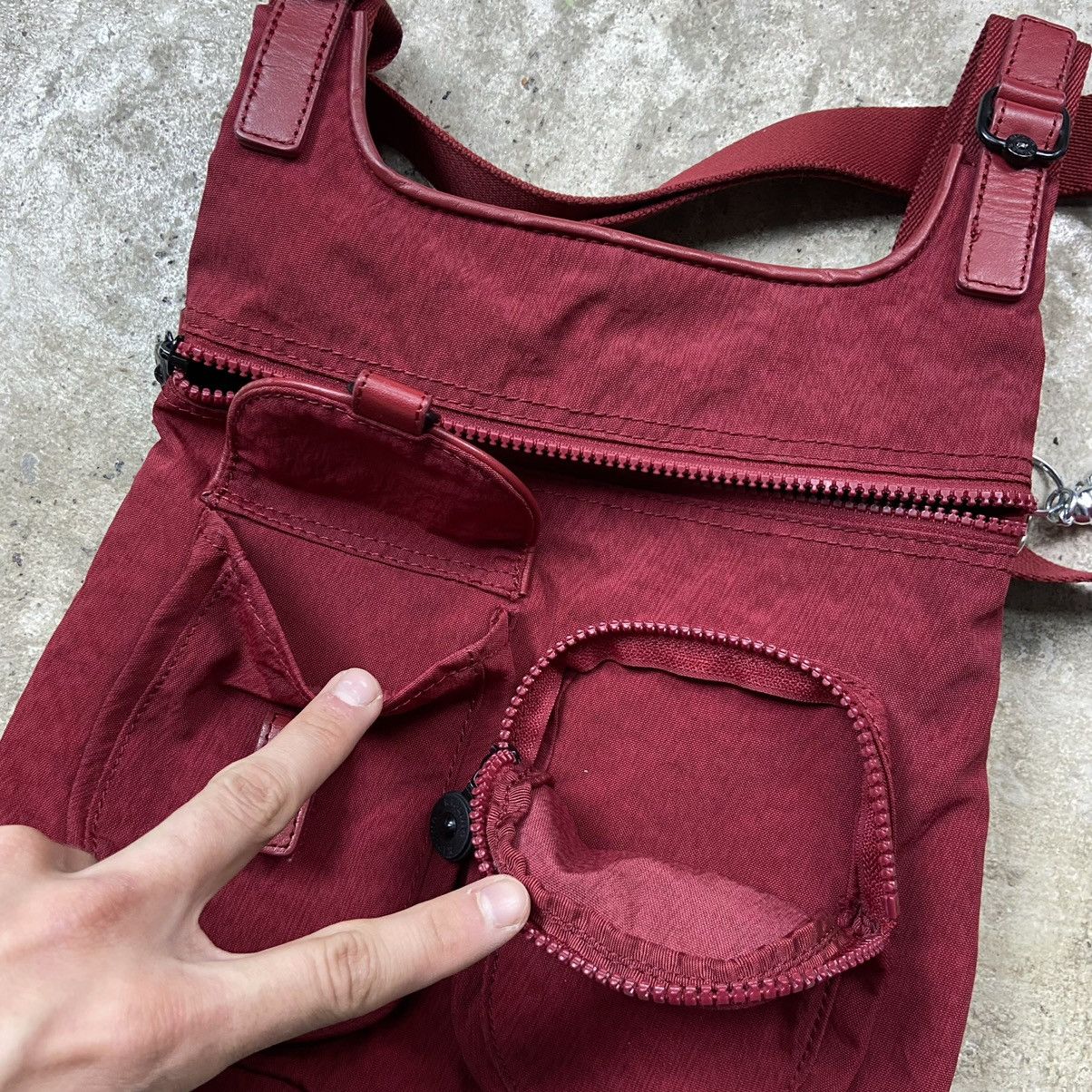 Japanese Brand 1990s KIPLING MULTIPOCKET RARE CROSSBODY BAG - № 6038 Size ONE SIZE - 10 Thumbnail