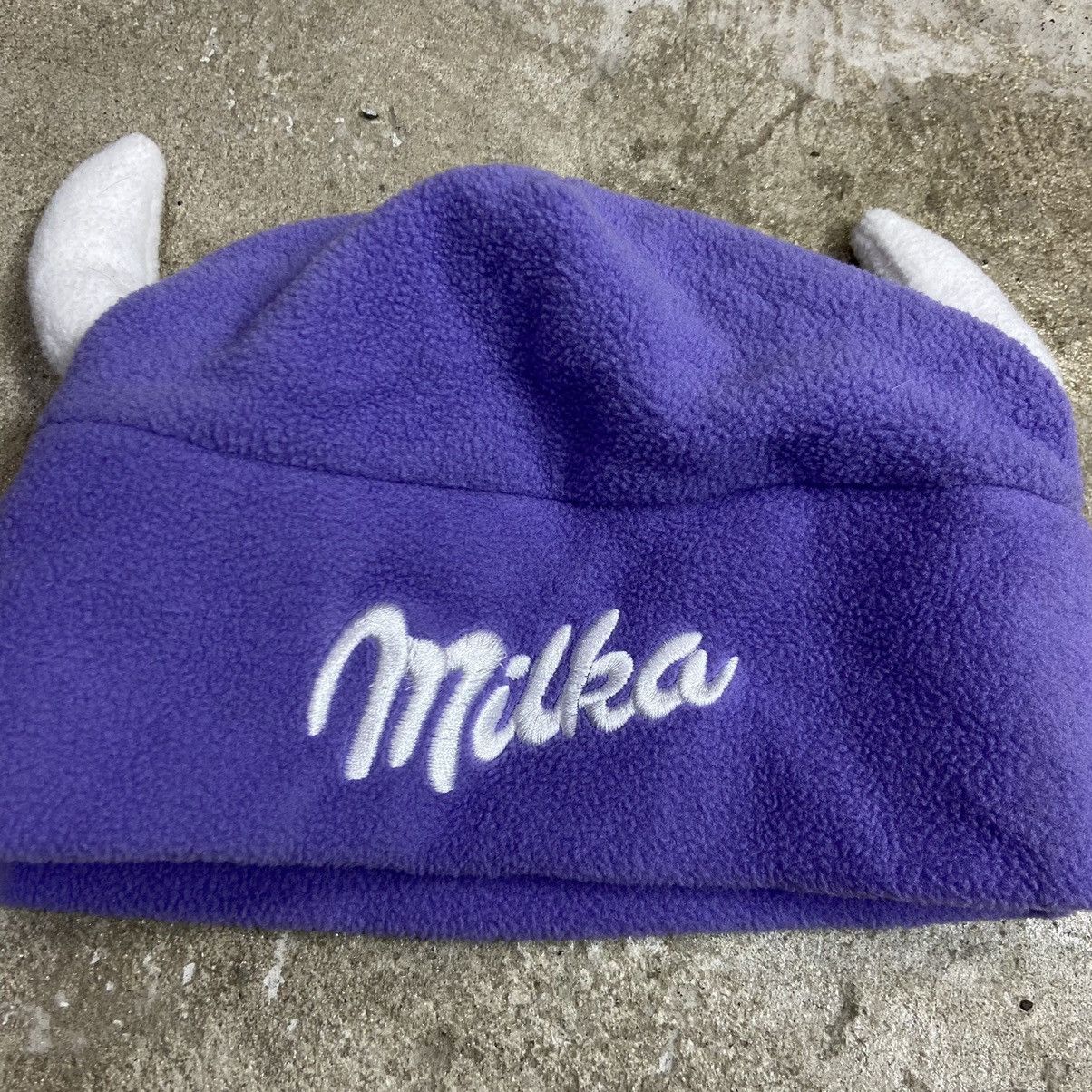 Vintage Y2K MILKA FLEECE HORNS VINTAGE RARE BEANIE HAT - LOT № 4057 Size ONE SIZE - 3 Thumbnail