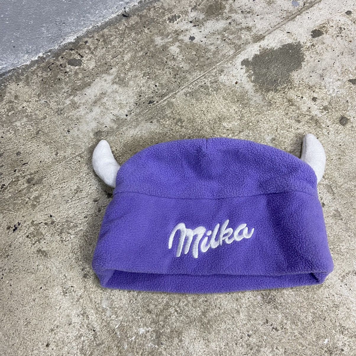 Vintage Y2K MILKA FLEECE HORNS VINTAGE RARE BEANIE HAT - LOT № 4057 Size ONE SIZE - 1 Thumbnail