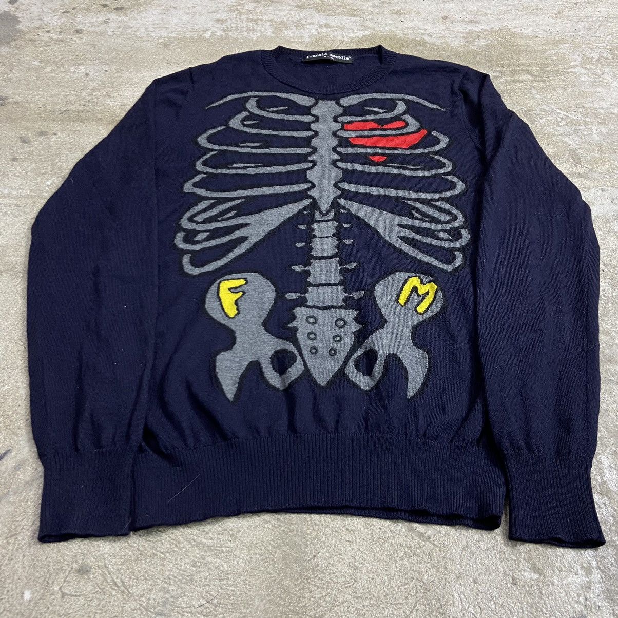 Frankie Morello FRANKIE MORELLO MILAN Y2K BONES SKELETON X-RAY KNIT - № 1069 Size US L / EU 52-54 / 3 - 3 Thumbnail