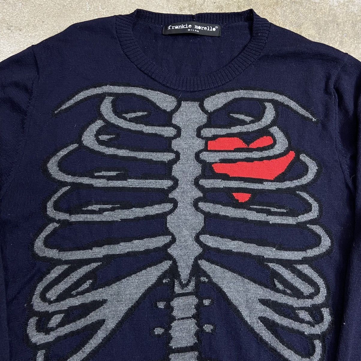 Frankie Morello FRANKIE MORELLO MILAN Y2K BONES SKELETON X-RAY KNIT - № 1069 Size US L / EU 52-54 / 3 - 4 Thumbnail