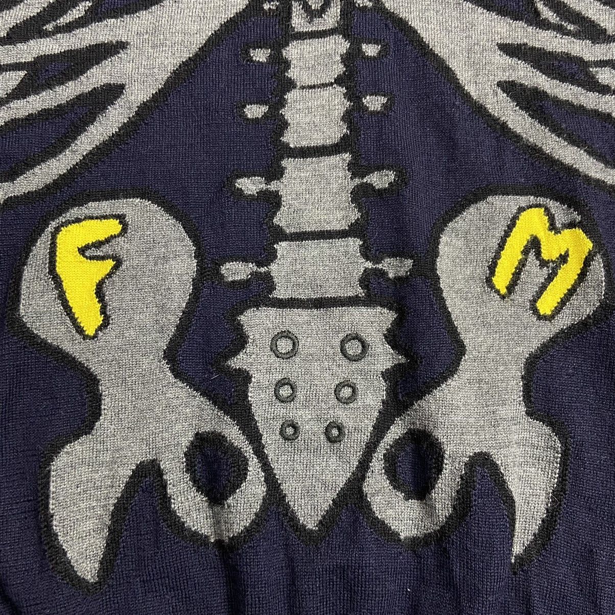Frankie Morello FRANKIE MORELLO MILAN Y2K BONES SKELETON X-RAY KNIT - № 1069 Size US L / EU 52-54 / 3 - 5 Thumbnail