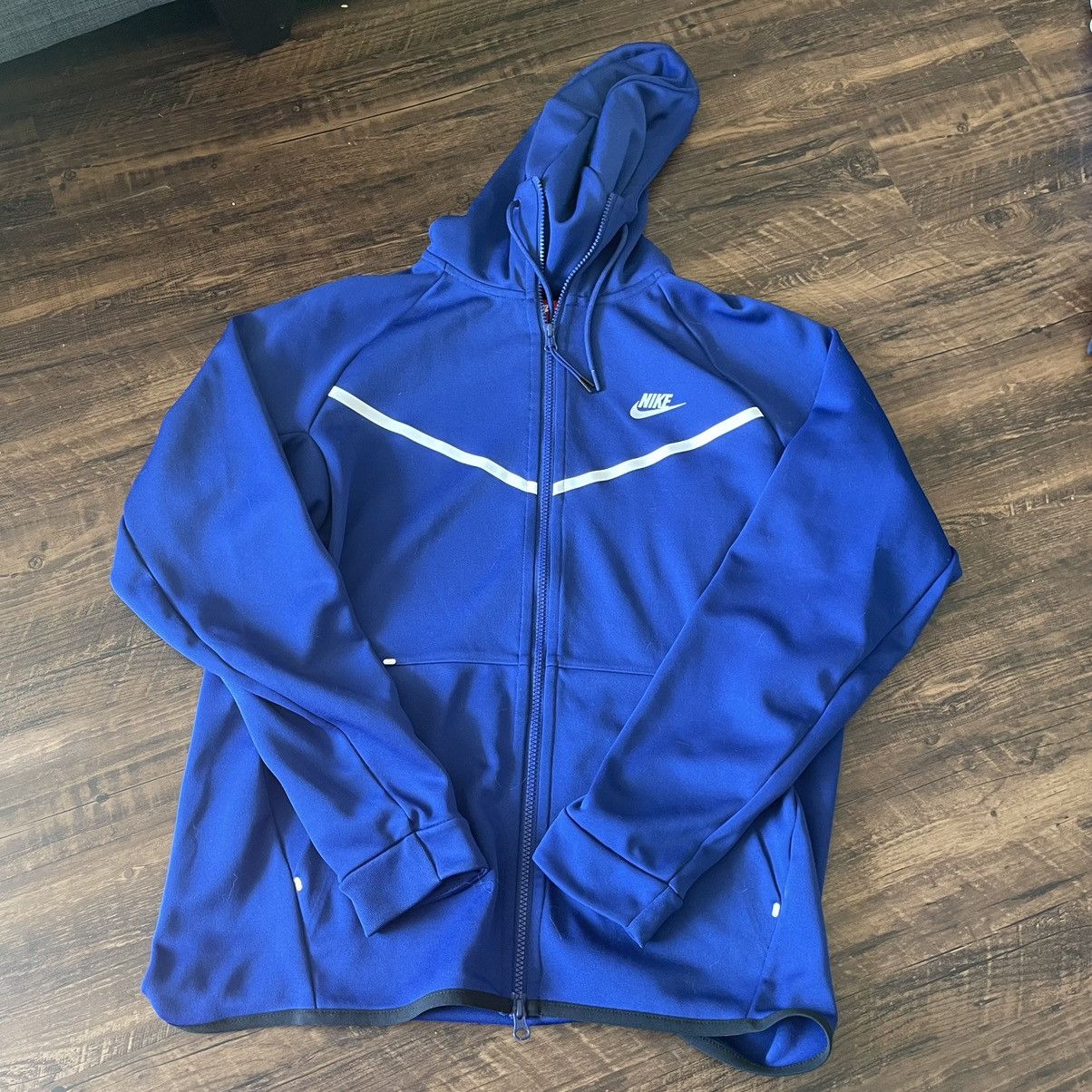 royal blue nike tech hoodie
