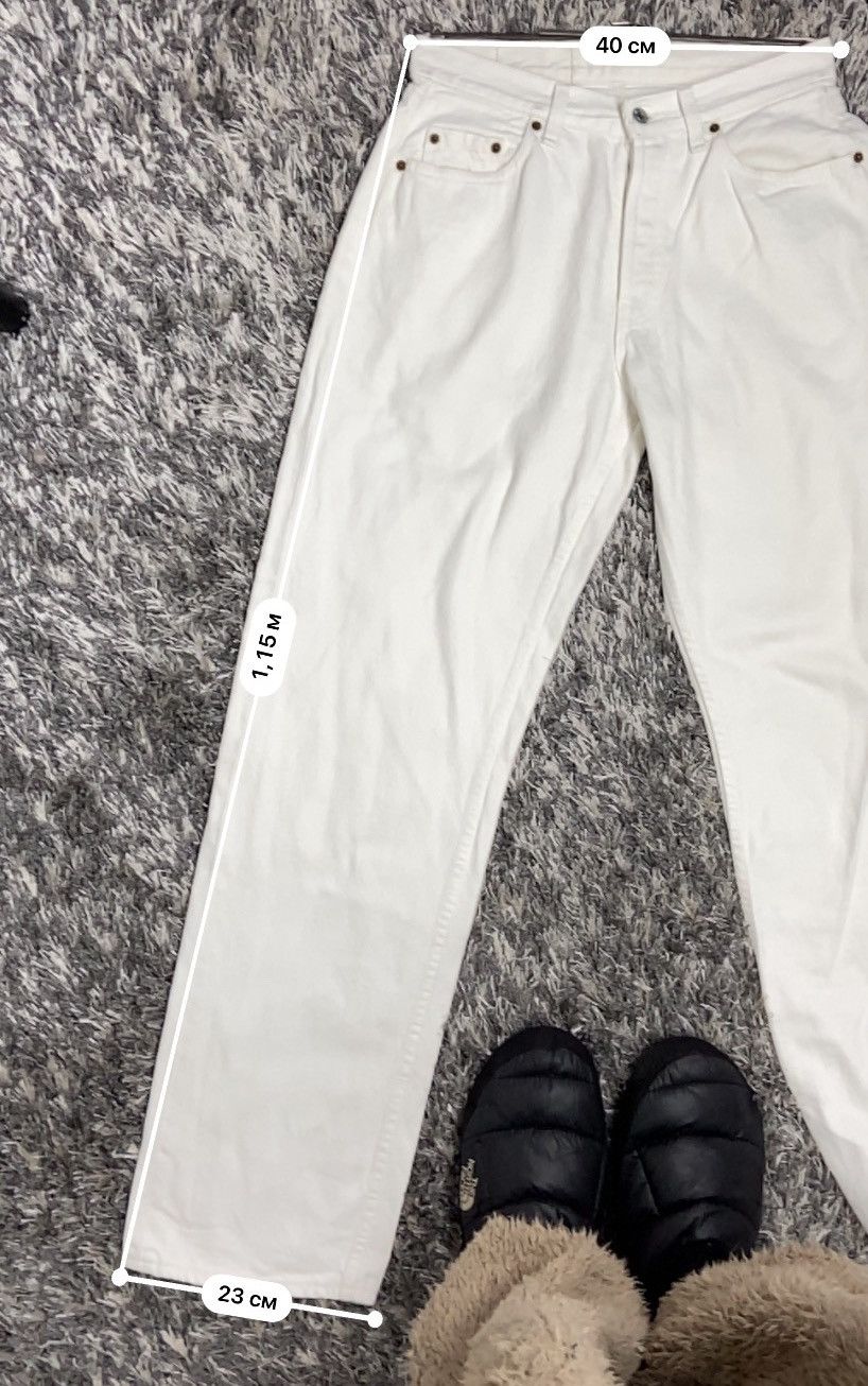 Levi's 1980s LEVIS 501 RARE WHITE JEANS PANTS - № 3068 Size US 32 / EU 48 - 12 Thumbnail