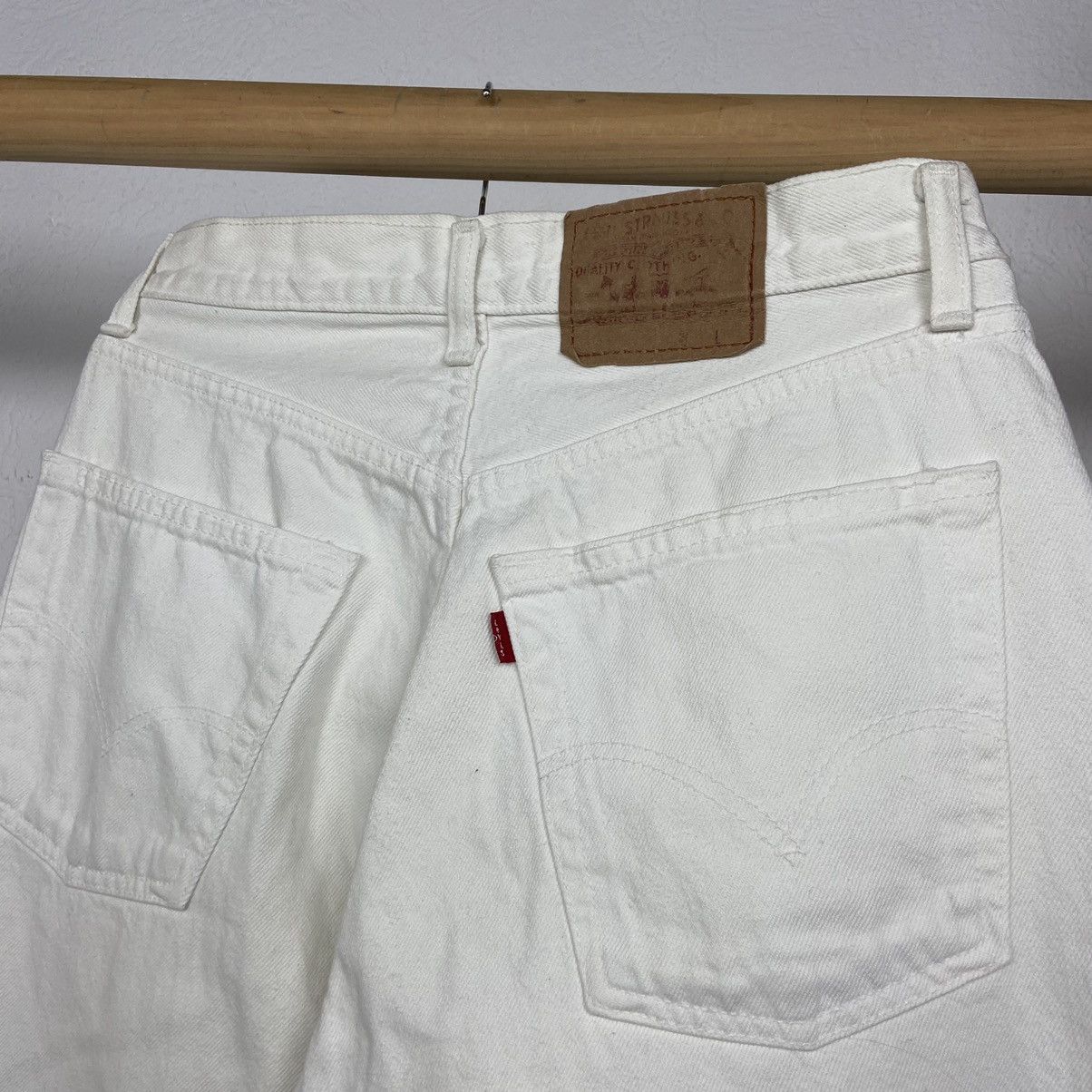 Levi's 1980s LEVIS 501 RARE WHITE JEANS PANTS - № 3068 Size US 32 / EU 48 - 5 Thumbnail