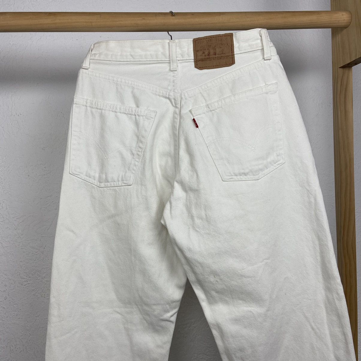 Levi's 1980s LEVIS 501 RARE WHITE JEANS PANTS - № 3068 Size US 32 / EU 48 - 1 Thumbnail