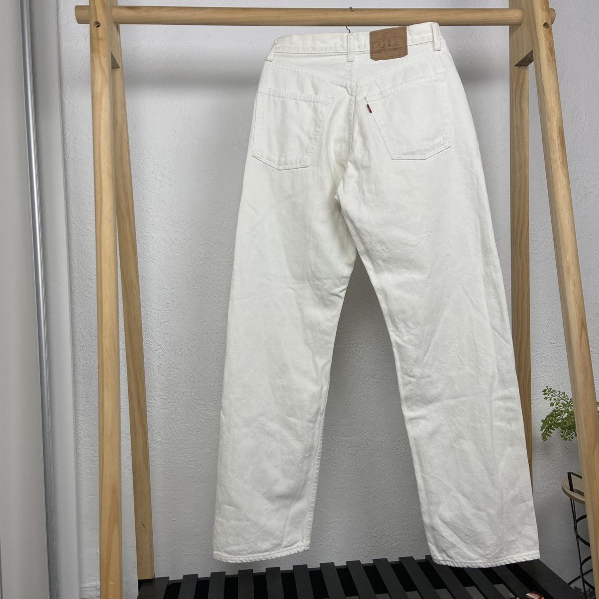 Levi's 1980s LEVIS 501 RARE WHITE JEANS PANTS - № 3068 Size US 32 / EU 48 - 2 Thumbnail