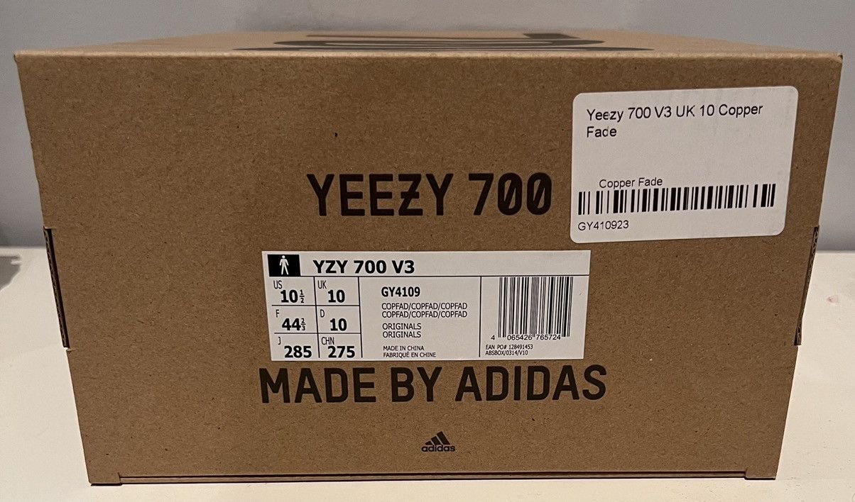 Adidas × Kanye West Authentic Adidas Yeezy Kanye West 700 V3 copper fade 10.5 Size US 10.5 / EU 43-44 - 7 Thumbnail