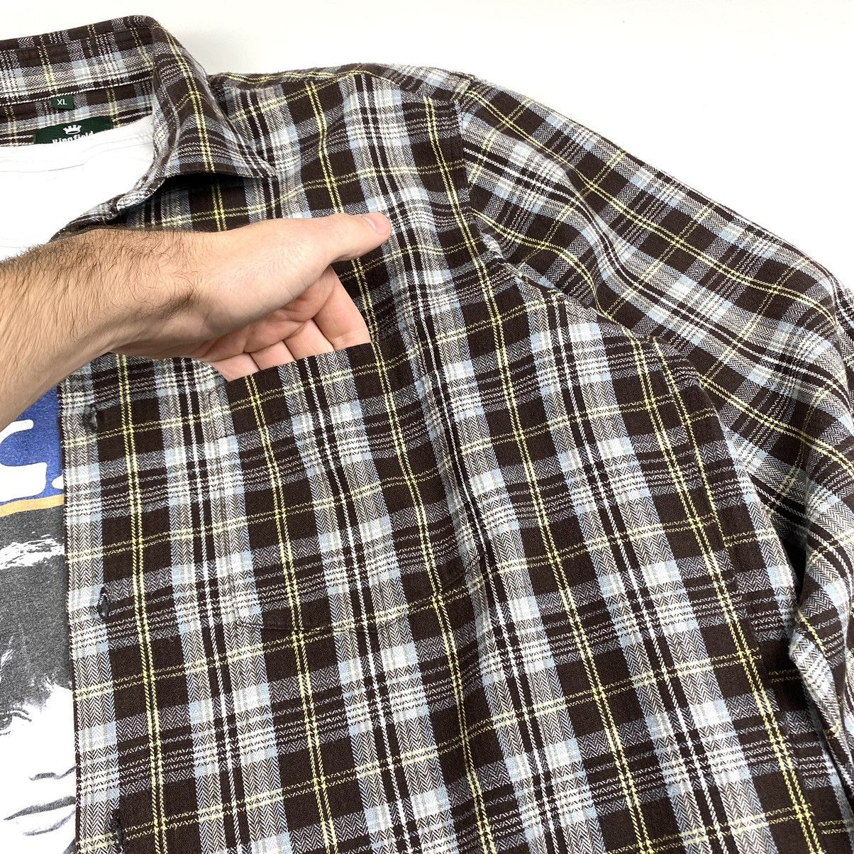 Flannel Brown🕷 Vintage Flannel Shirt Checkered Travis Scott Style Size US XL / EU 56 / 4 - 5 Thumbnail