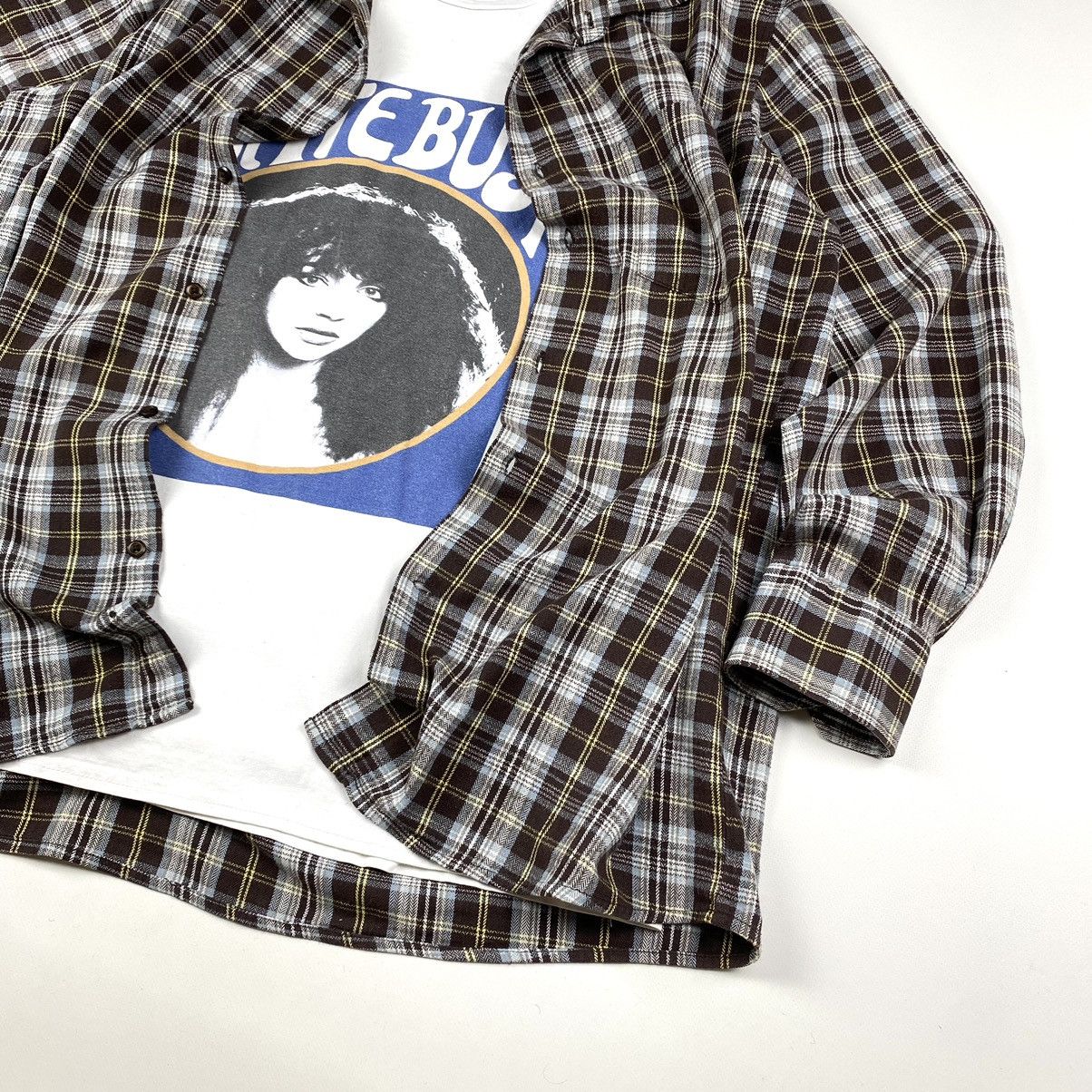Flannel Brown🕷 Vintage Flannel Shirt Checkered Travis Scott Style Size US XL / EU 56 / 4 - 4 Thumbnail