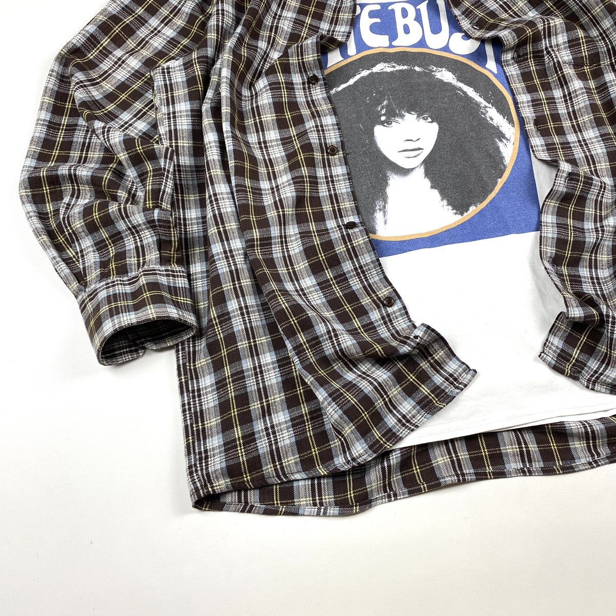 Flannel Brown🕷 Vintage Flannel Shirt Checkered Travis Scott Style Size US XL / EU 56 / 4 - 3 Thumbnail