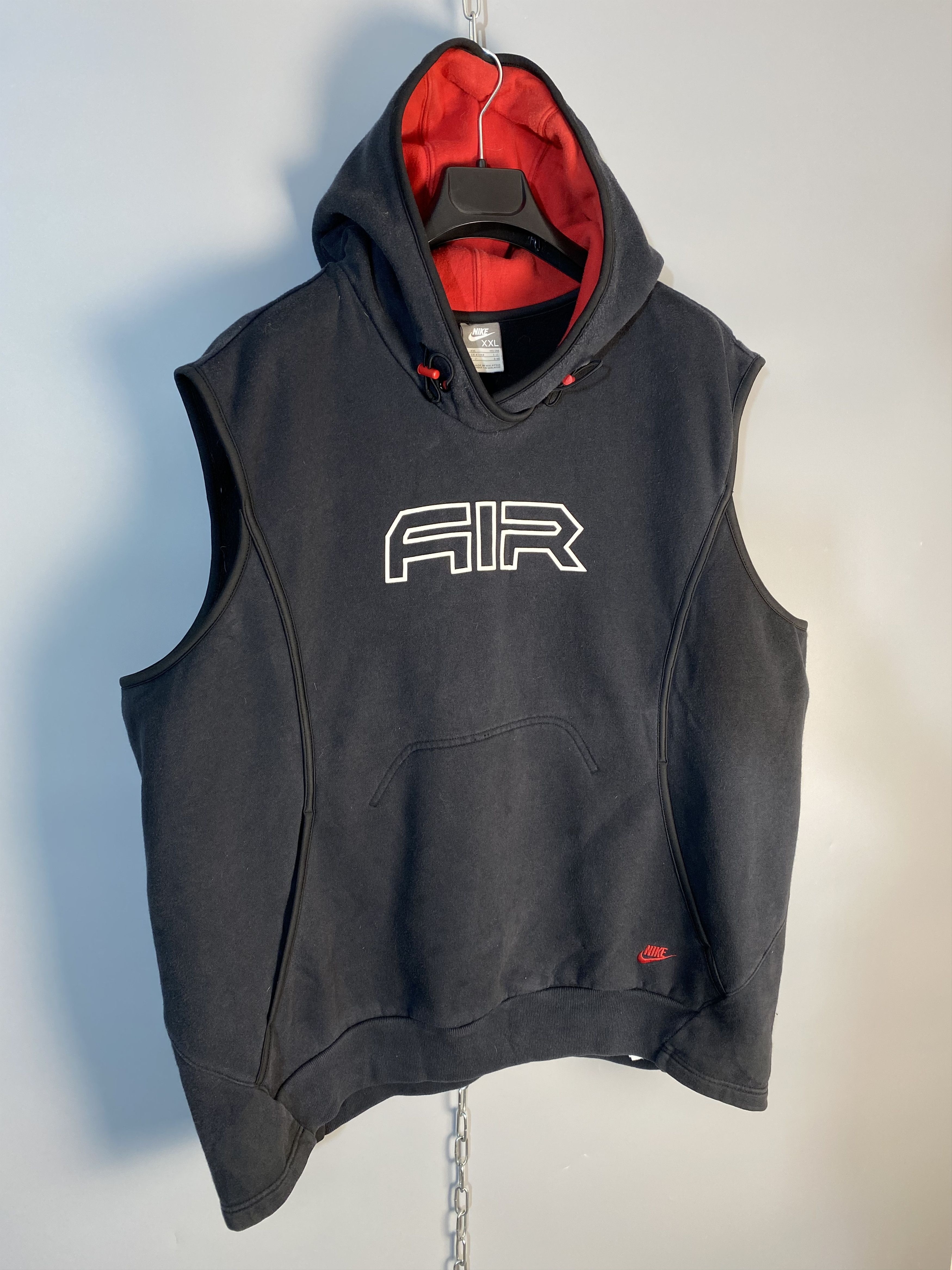 Y2k Vintage Nike Air Big Logo Hoodie Vest