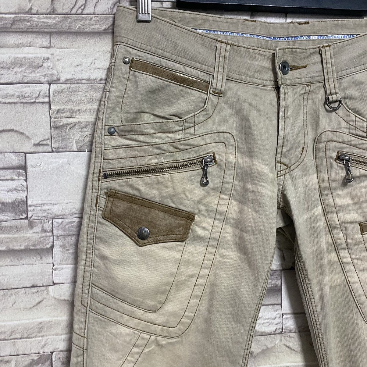Japanese Brand Nicole Club For Men Denim Flare Multipocket Pants Stretch Size US 30 / EU 46 - 6 Thumbnail
