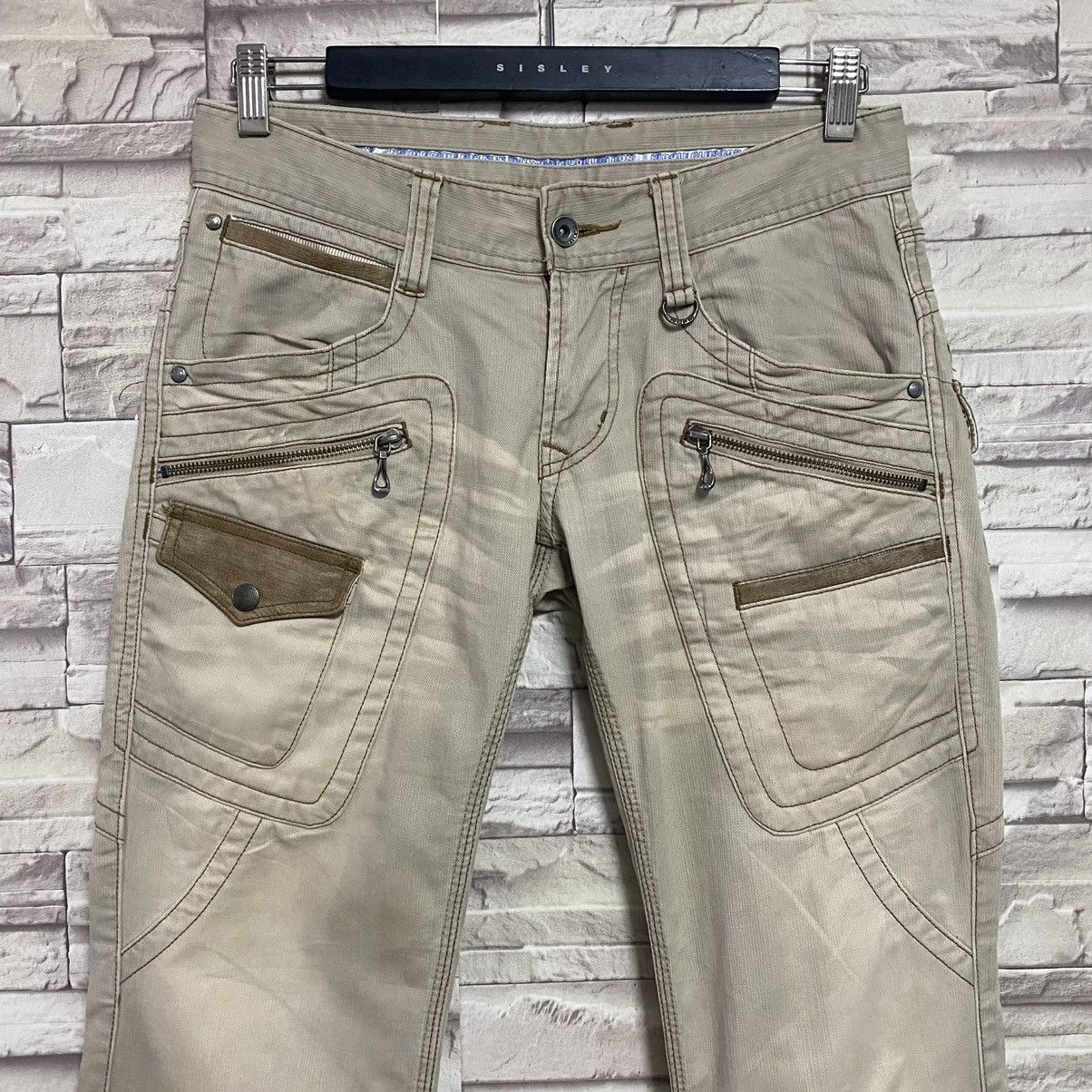 Japanese Brand Nicole Club For Men Denim Flare Multipocket Pants Stretch Size US 30 / EU 46 - 4 Thumbnail