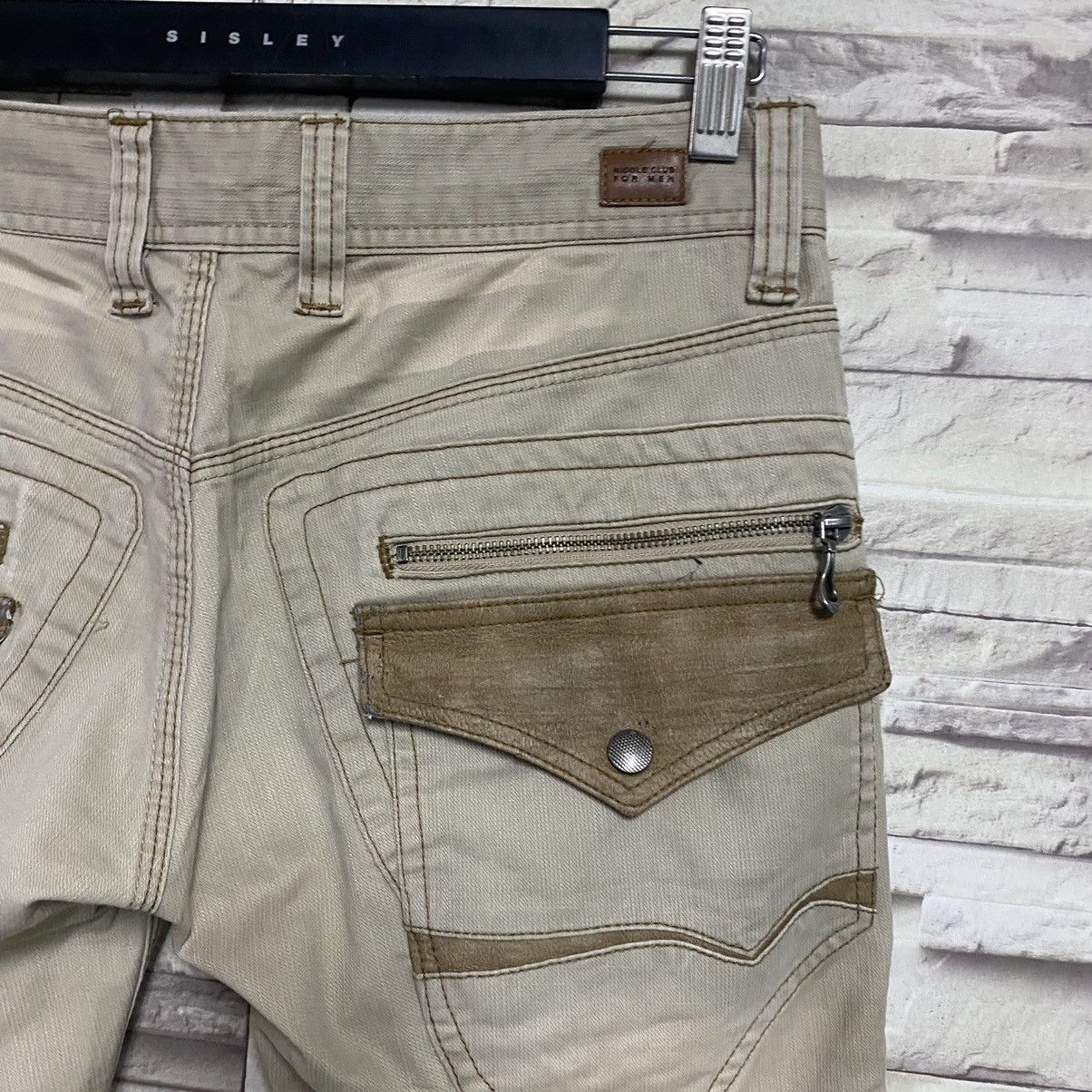 Japanese Brand Nicole Club For Men Denim Flare Multipocket Pants Stretch Size US 30 / EU 46 - 14 Thumbnail