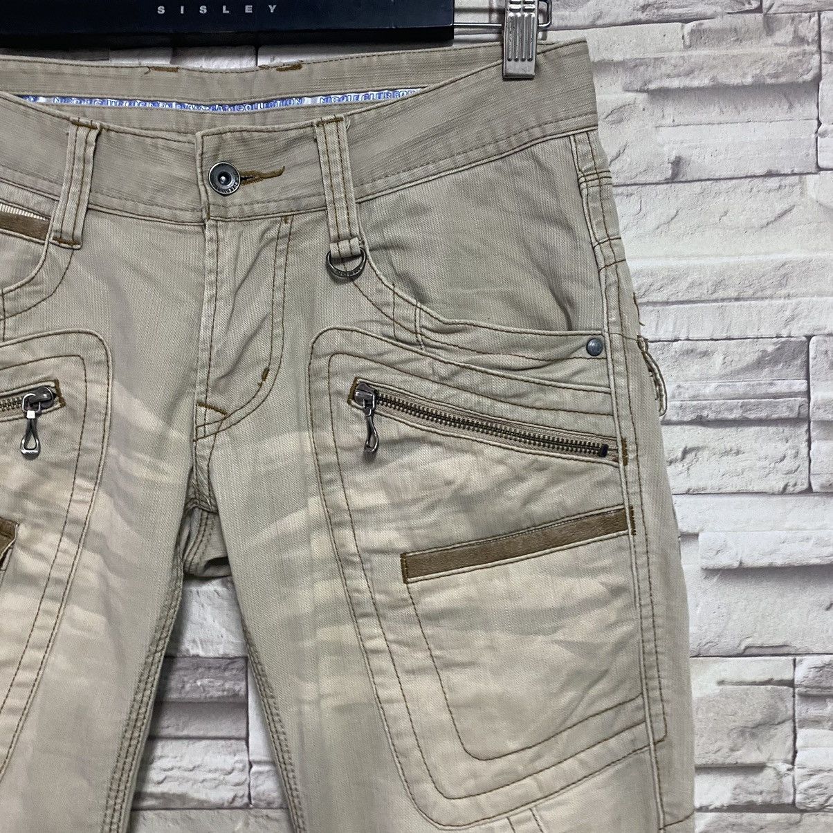 Japanese Brand Nicole Club For Men Denim Flare Multipocket Pants Stretch Size US 30 / EU 46 - 7 Thumbnail