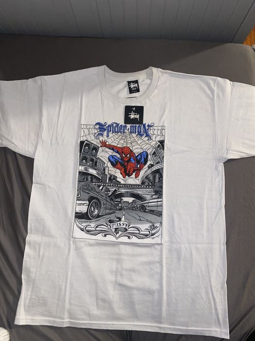 Stussy Stussy x Marvel Spider-Man t shirt | Grailed