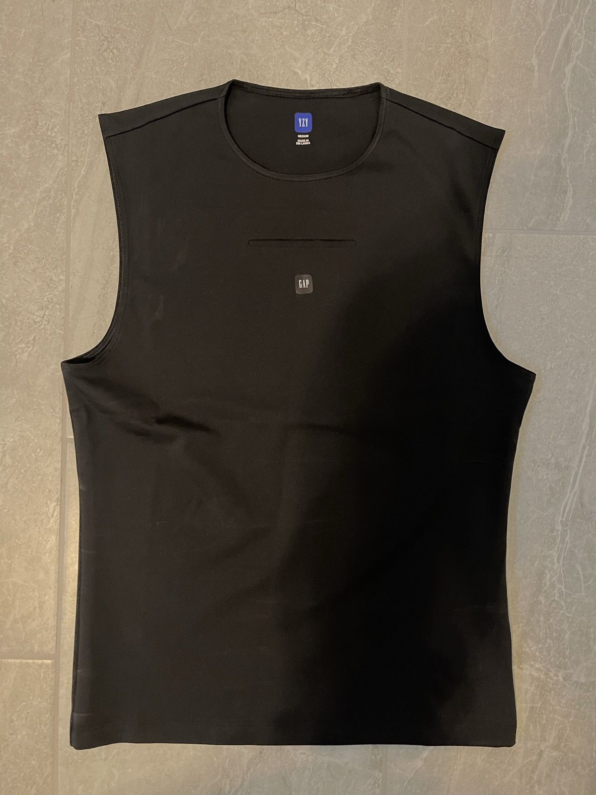 Gap Yeezy Gap By Balenciaga Sleeveless Second Skin Black | Grailed