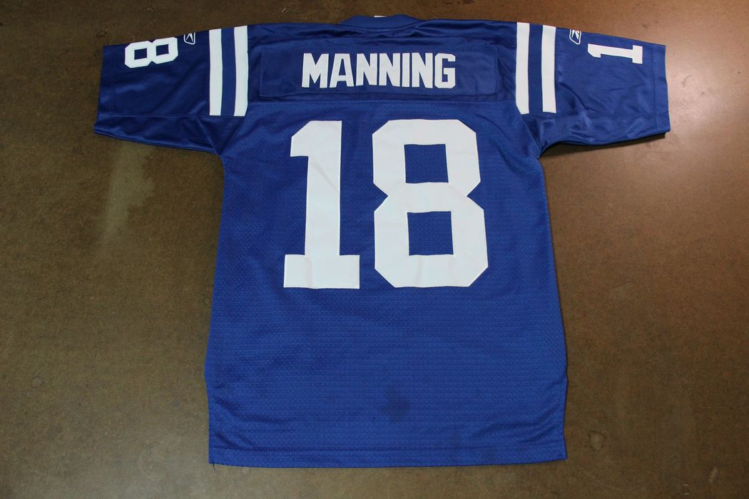 Vtg#18 PEYTON MANNING Indianapolis Colts Reebok Jersey 2XL (Deadstock)