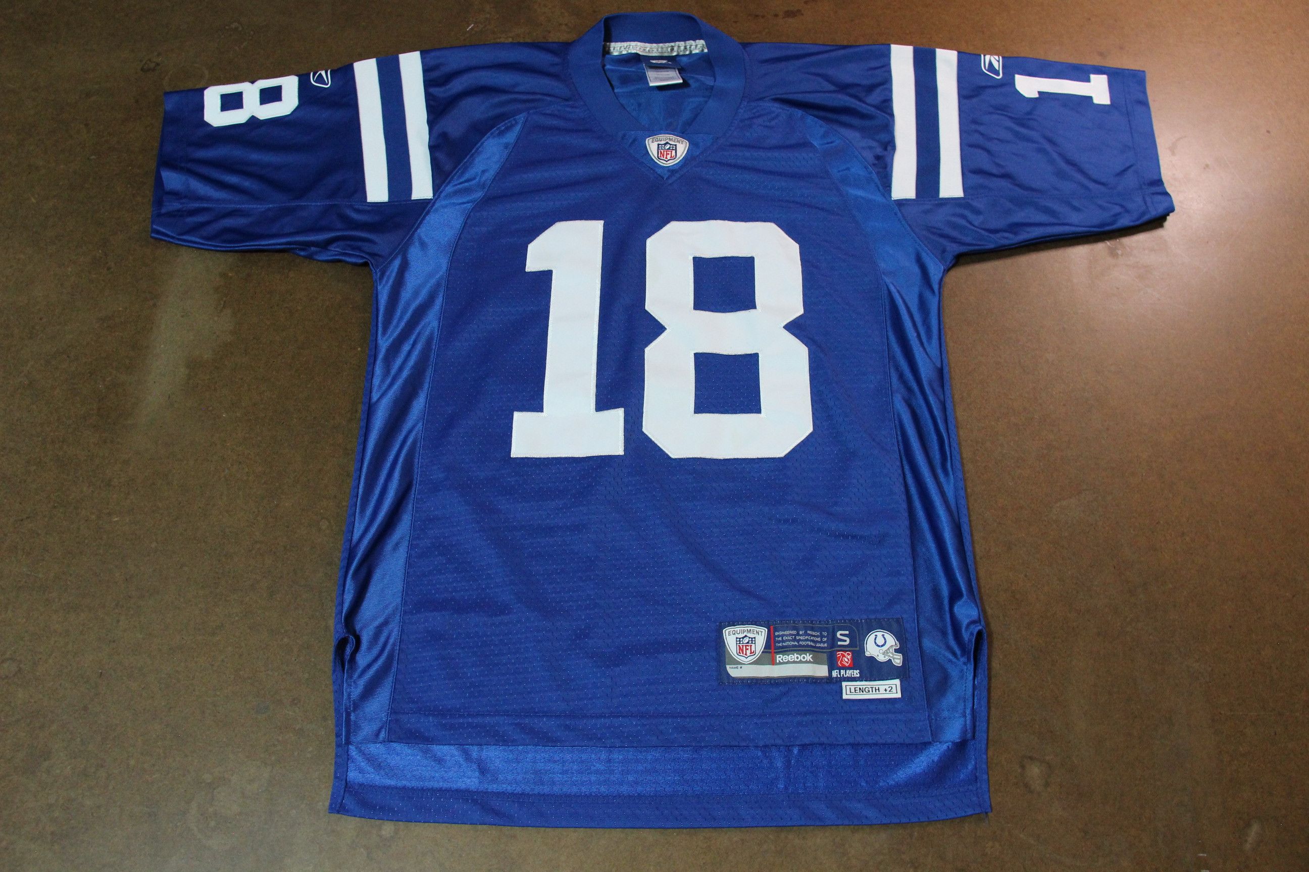 Vtg#18 PEYTON MANNING Indianapolis Colts Reebok Jersey 2XL (Deadstock)