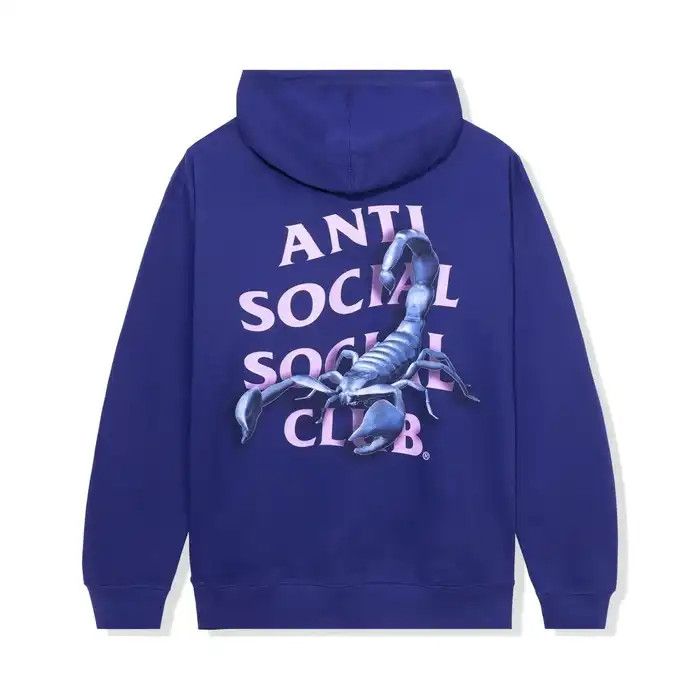 Anti social social club Mood sting purple hoodie