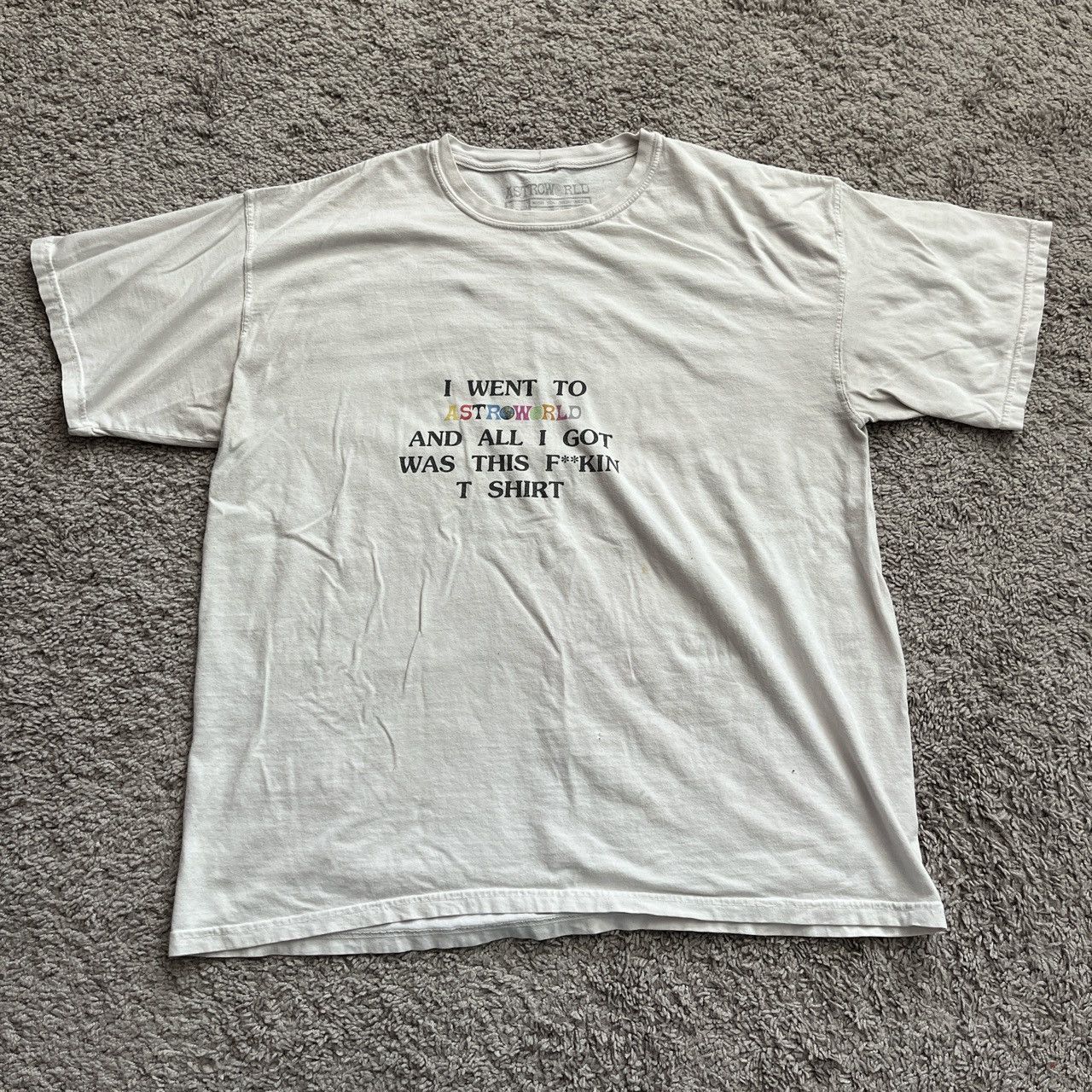 T-shirt Travis Scott Astroworld "Wish You Were Here" - Taille XL, Occasion Très Peu Porté (VNDS), Merch Officiel