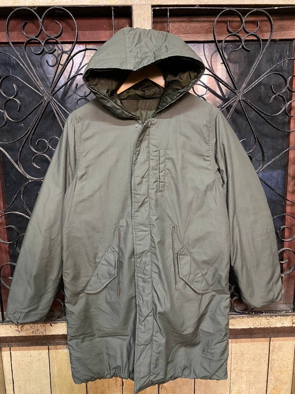 Japanese Brand EARTH MUSIC & ECOLOGY HOODED PARKA JACKET Size US M / EU 48-50 / 2 - 3 Thumbnail