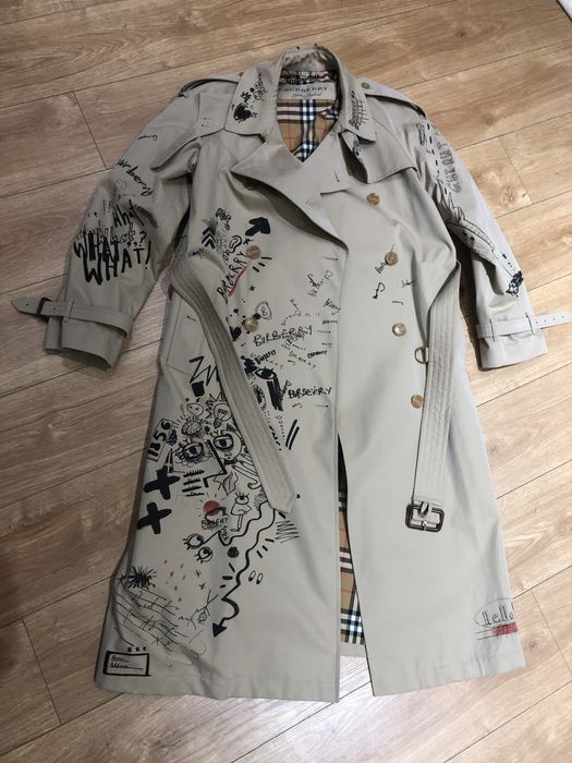 Burberry graffiti store coat