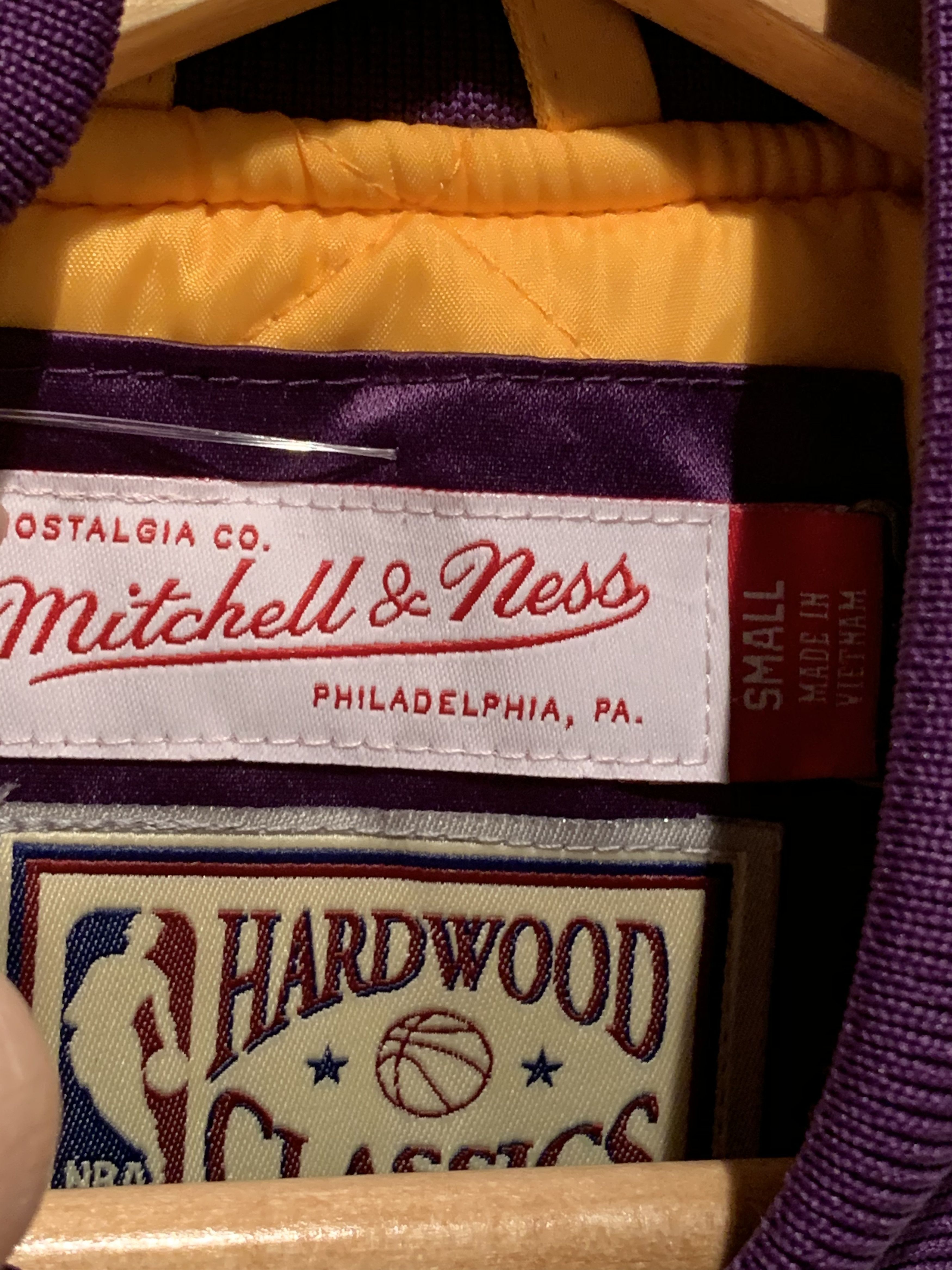 Mitchell & Ness × NBA RARE* New Mitchell & Ness Hardwood Classics LA Lakers Jacket Size US S / EU 44-46 / 1 - 6 Thumbnail