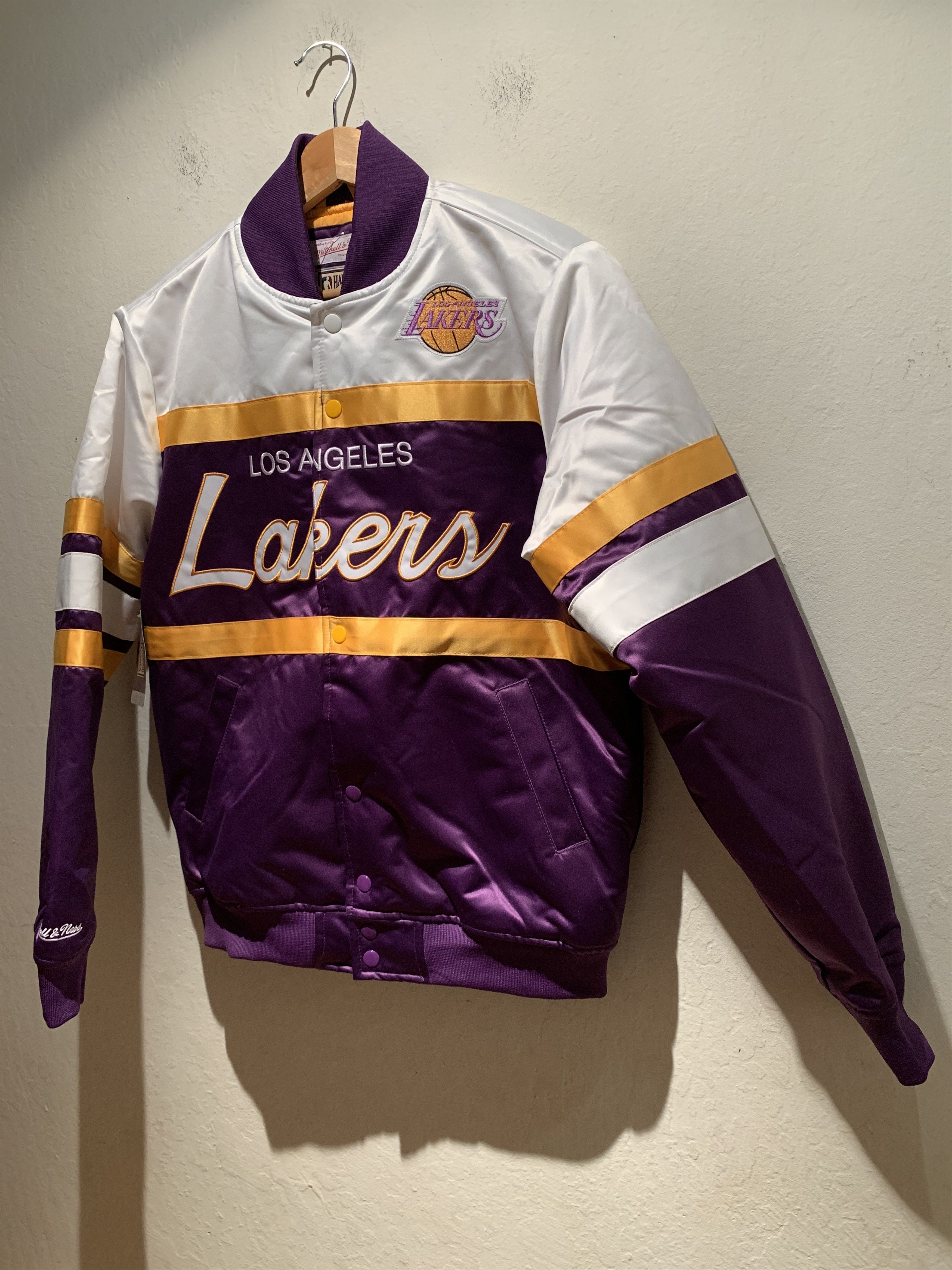 RARE* New Mitchell & Ness Hardwood Classics LA Lakers Jacket