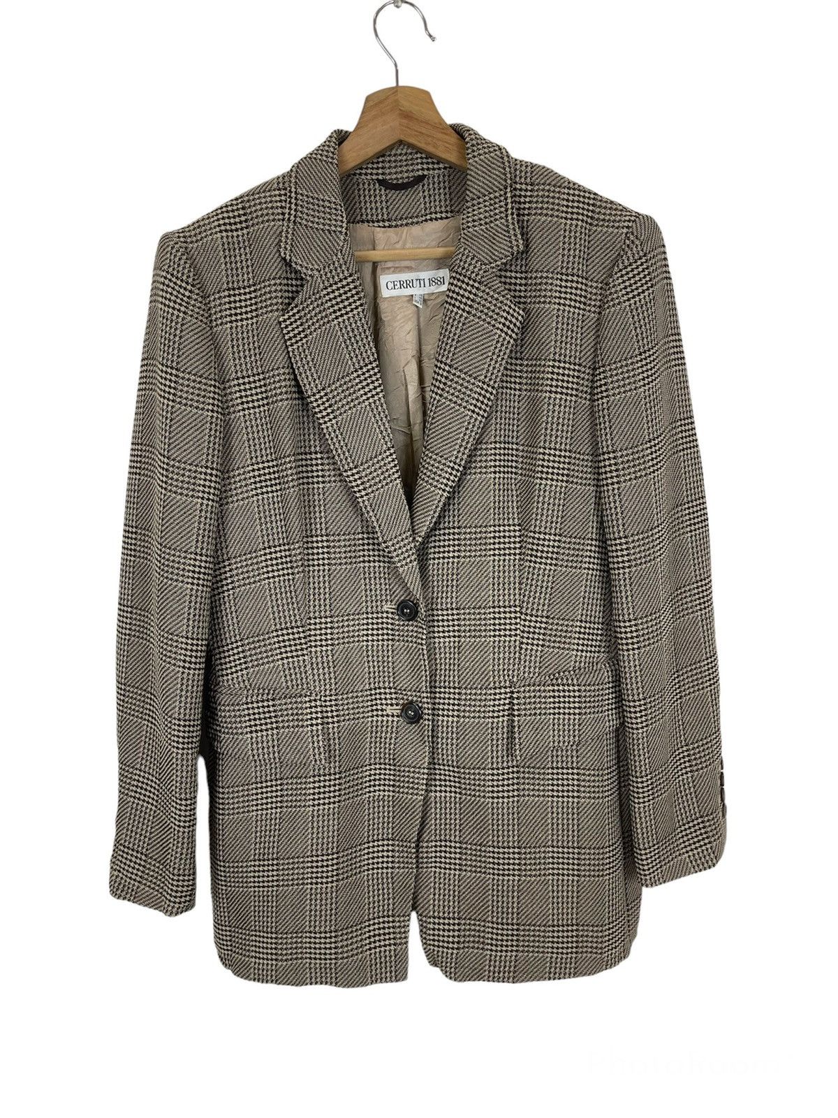 Cerruti 1881 Vintage CERUTTI 1881 Hiundstooth Double breast Jacket Size US L / EU 52-54 / 3 - 1 Thumbnail