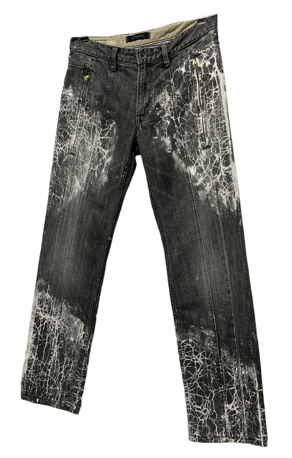 Art Comes First 🔥DOPE🔥Vtg WESTBORNE Acid Splash Design Denim Made In Japan Size US 30 / EU 46 - 3 Thumbnail