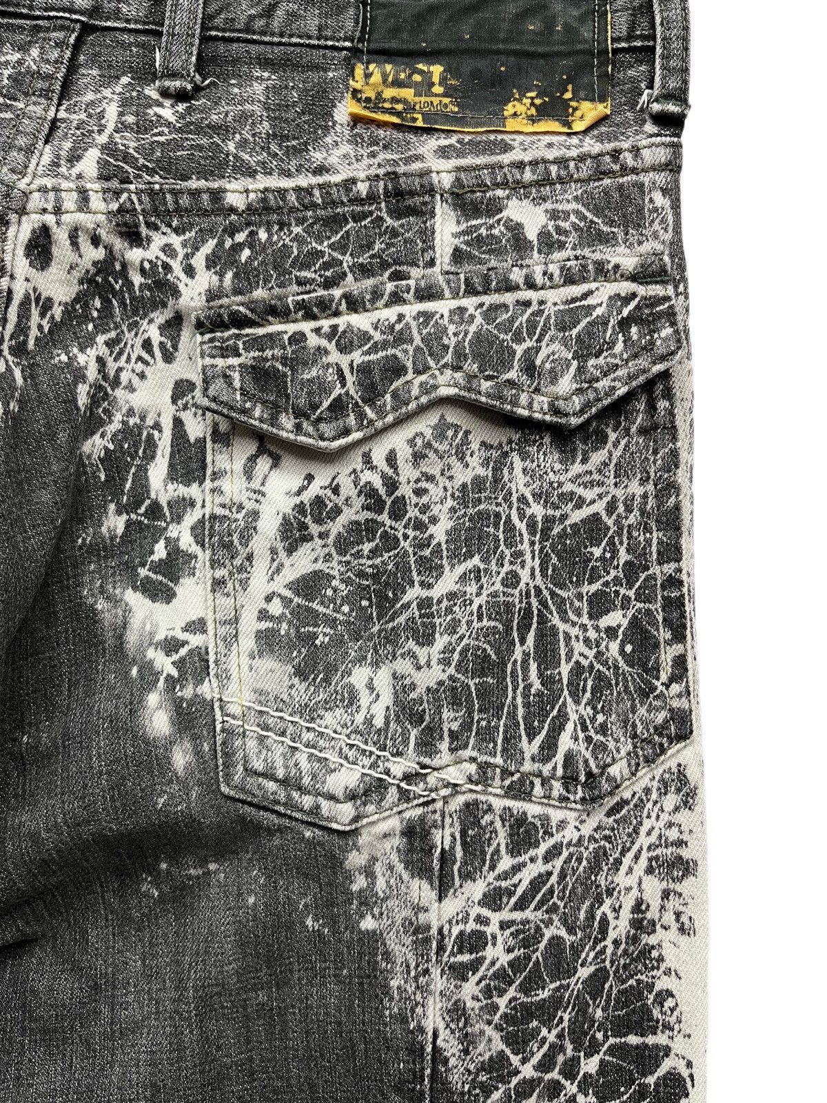 Art Comes First 🔥DOPE🔥Vtg WESTBORNE Acid Splash Design Denim Made In Japan Size US 30 / EU 46 - 13 Thumbnail