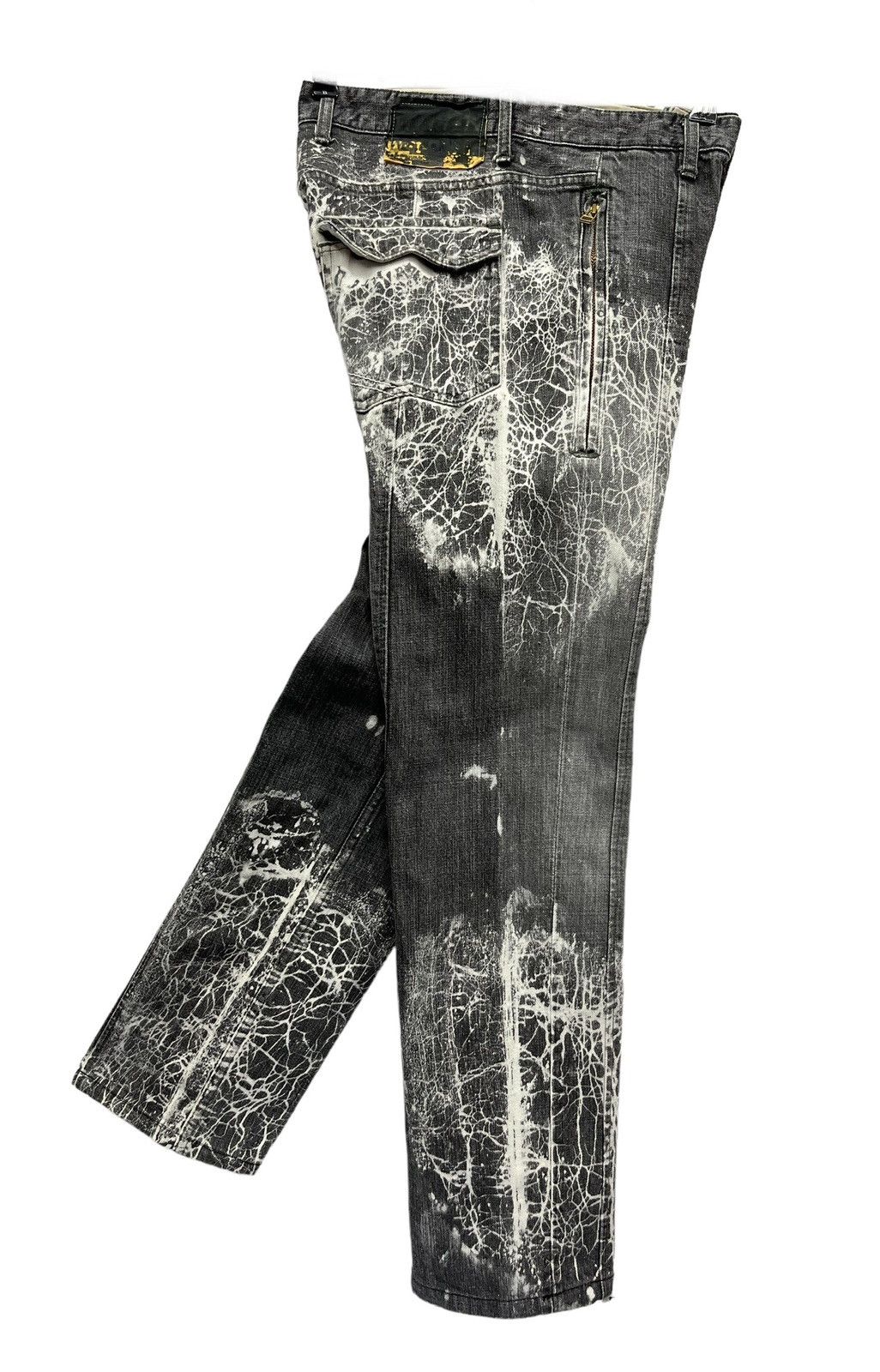 Art Comes First 🔥DOPE🔥Vtg WESTBORNE Acid Splash Design Denim Made In Japan Size US 30 / EU 46 - 1 Thumbnail