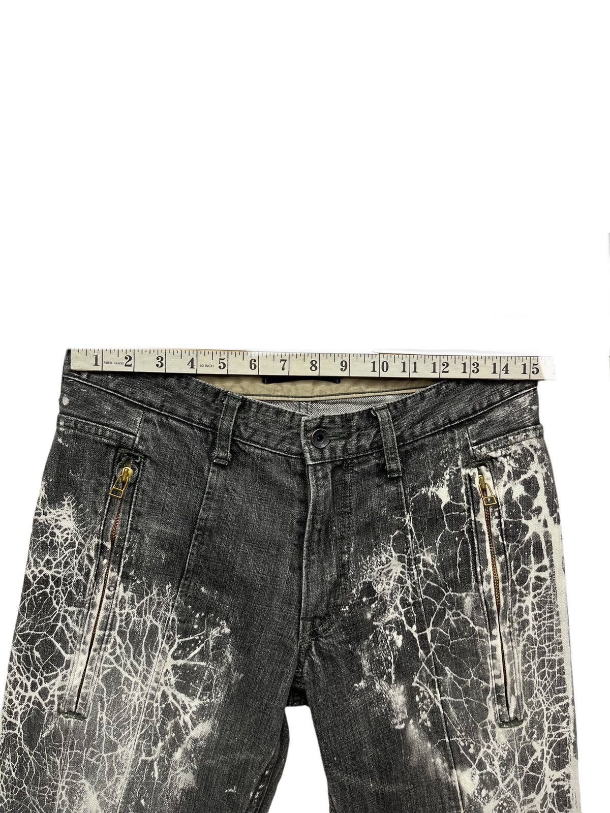 Art Comes First 🔥DOPE🔥Vtg WESTBORNE Acid Splash Design Denim Made In Japan Size US 30 / EU 46 - 21 Thumbnail