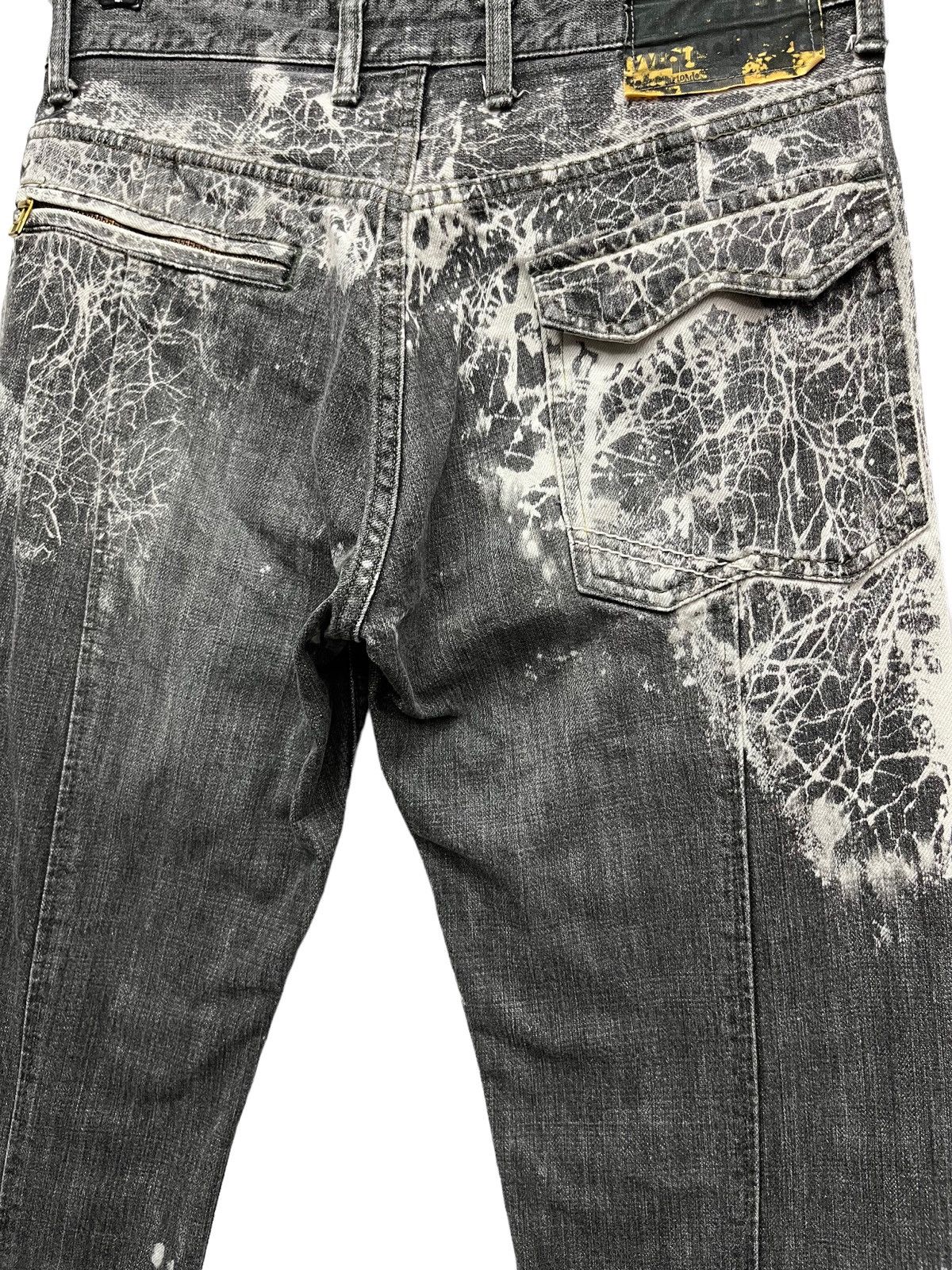Art Comes First 🔥DOPE🔥Vtg WESTBORNE Acid Splash Design Denim Made In Japan Size US 30 / EU 46 - 12 Thumbnail