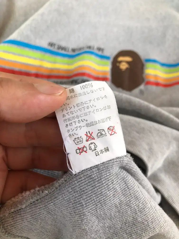 Bape VINTAGE Y2K BAPE APE SHALL NEVER KILL APE RAINBOW SWEATSHIRT Size US L / EU 52-54 / 3 - 10 Thumbnail