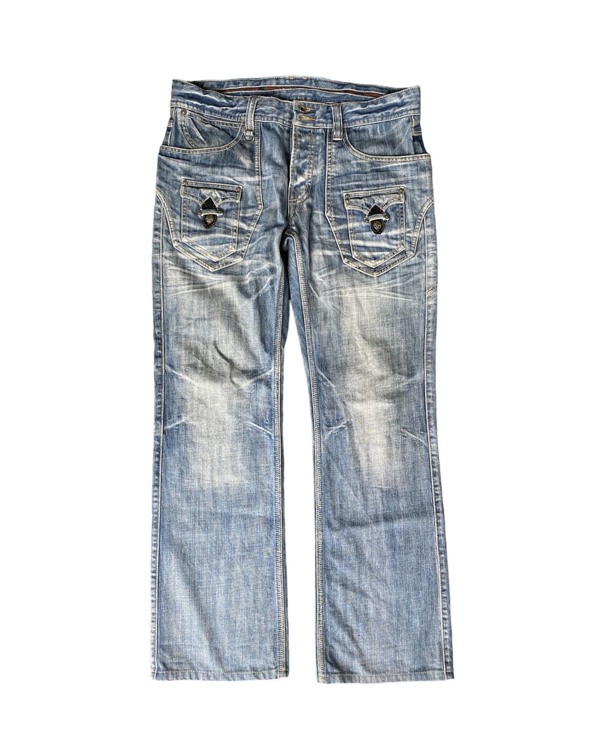 Tornado Mart NICOLE FOR MEN Japan Cross bush wash pants Size US 34 / EU 50 - 2 Thumbnail