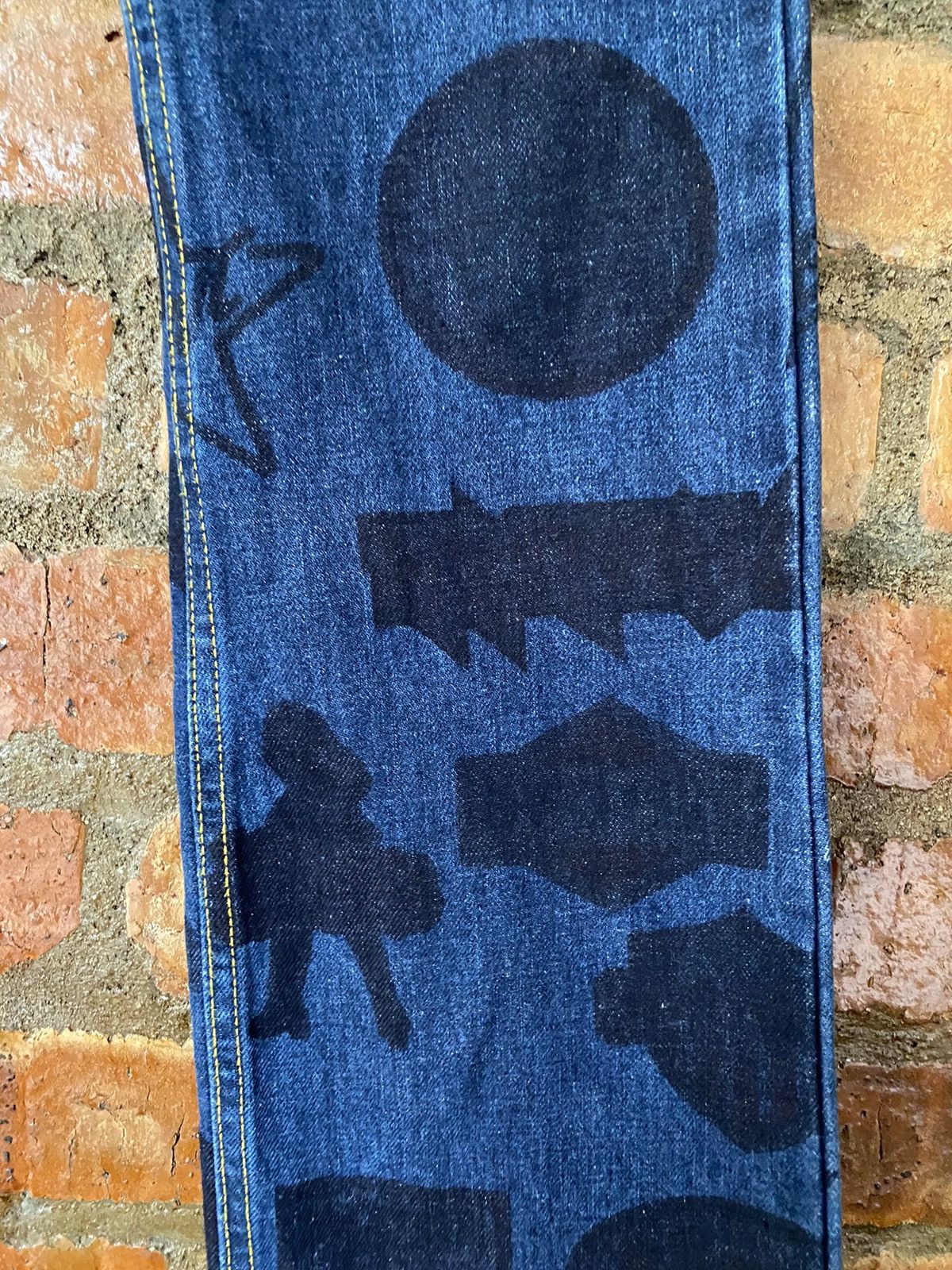 Hysteric Glamour 90s HG Black all logo denim Size 28" / US 6 / IT 42 - 7 Thumbnail