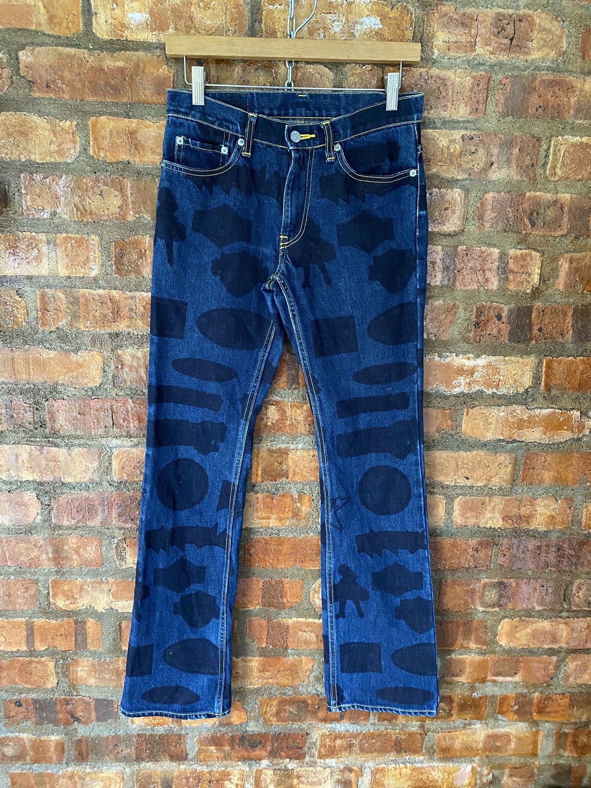 Hysteric Glamour 90s HG Black all logo denim Size 28" / US 6 / IT 42 - 3 Thumbnail