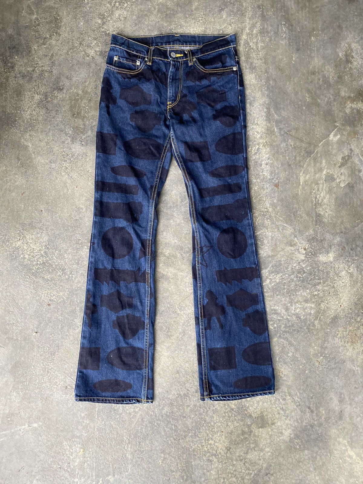 Hysteric Glamour 90s HG Black all logo denim Size 28" / US 6 / IT 42 - 2 Thumbnail