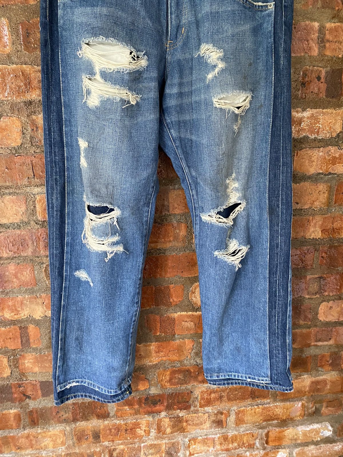 WHIZ LIMITED 90s Whiz Limited REBUILD Double waist Double denim Size US 33 - 5 Thumbnail