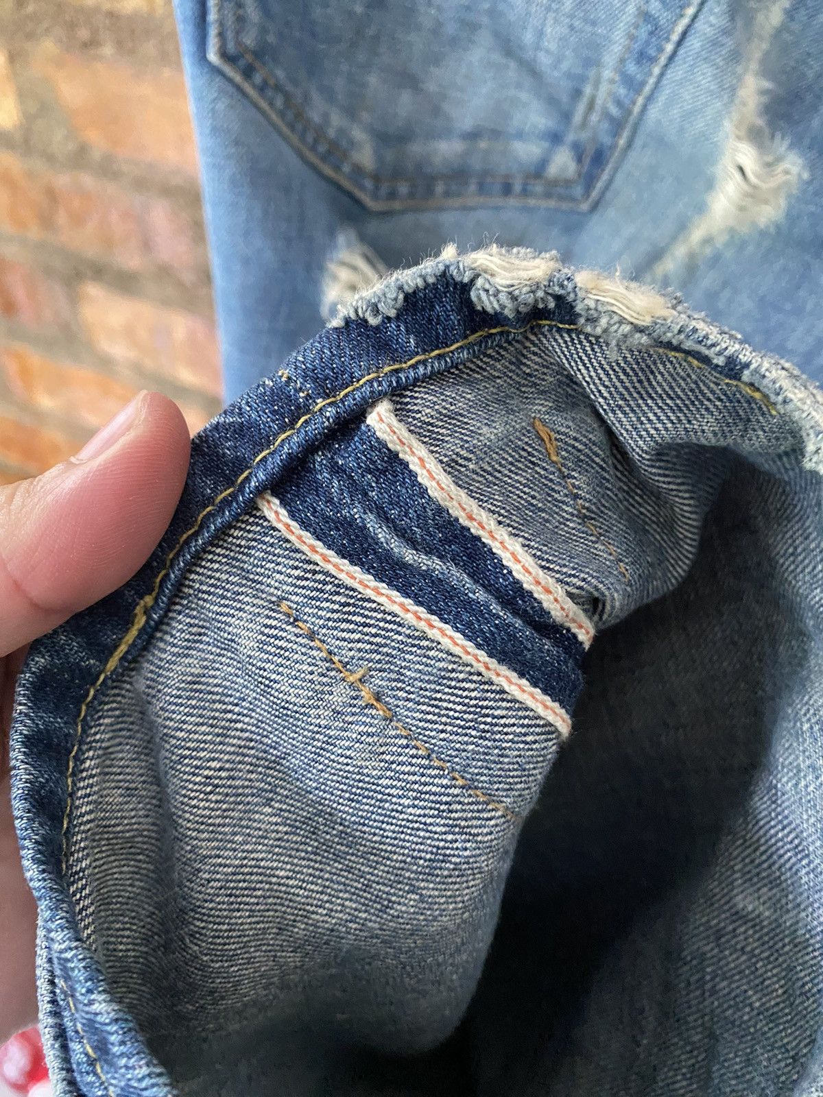 WHIZ LIMITED 90s Whiz Limited REBUILD Double waist Double denim Size US 33 - 18 Thumbnail