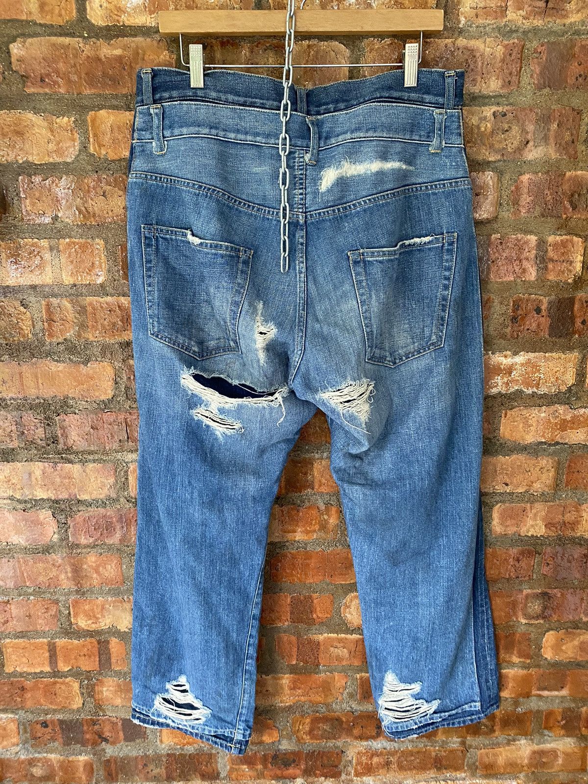 WHIZ LIMITED 90s Whiz Limited REBUILD Double waist Double denim Size US 33 - 12 Thumbnail