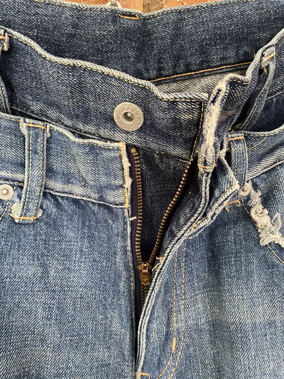 WHIZ LIMITED 90s Whiz Limited REBUILD Double waist Double denim Size US 33 - 11 Thumbnail