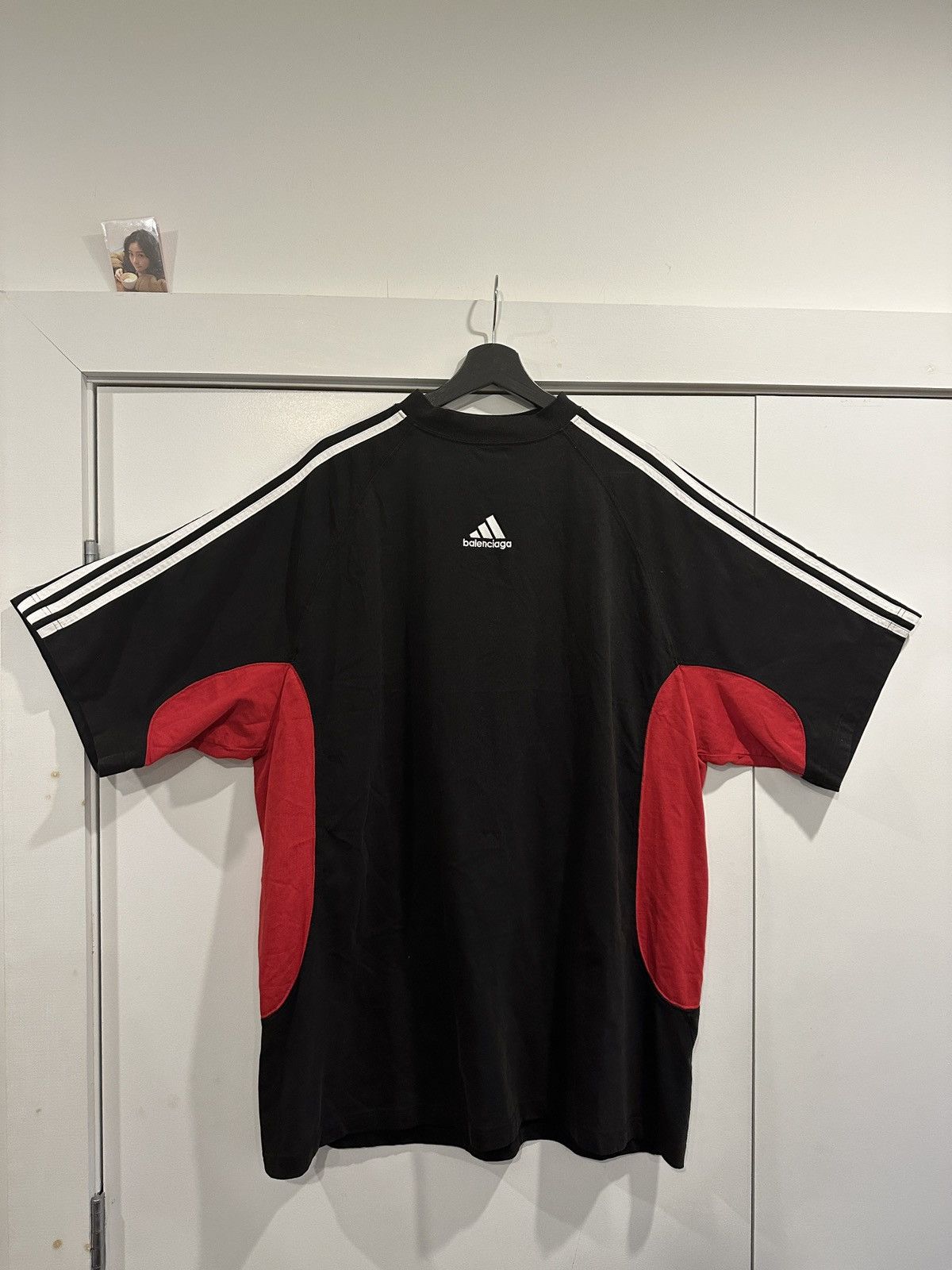 Balenciaga x adidas Soccer Oversized T-Shirt Red Men's - SS23 - US