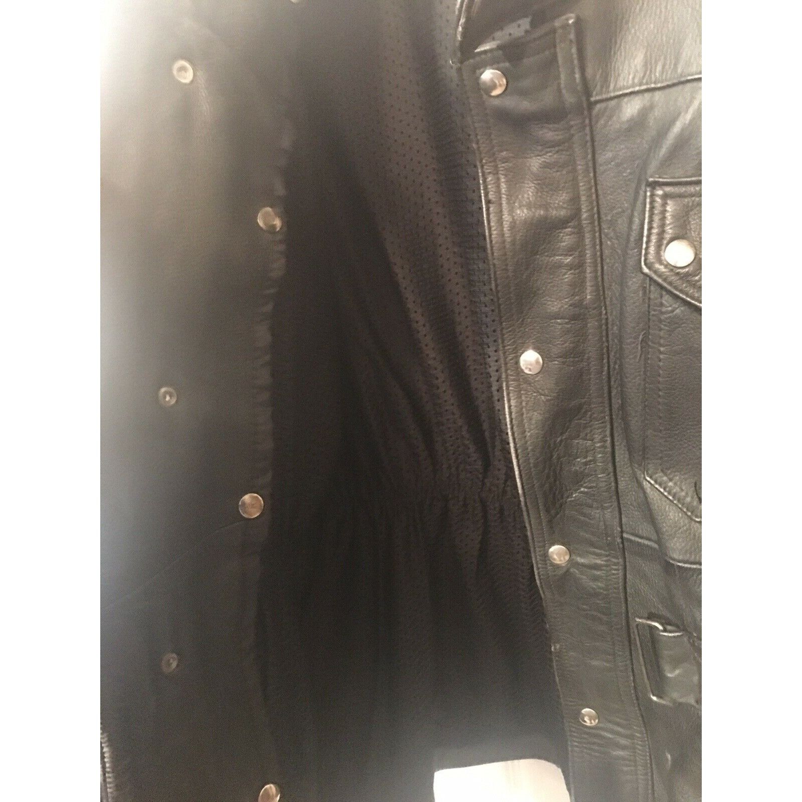 Other Vintage Heavy Black Leather Men’s Sz 54 Motorcycle Jacket Size US XXL / EU 58 / 5 - 8 Thumbnail
