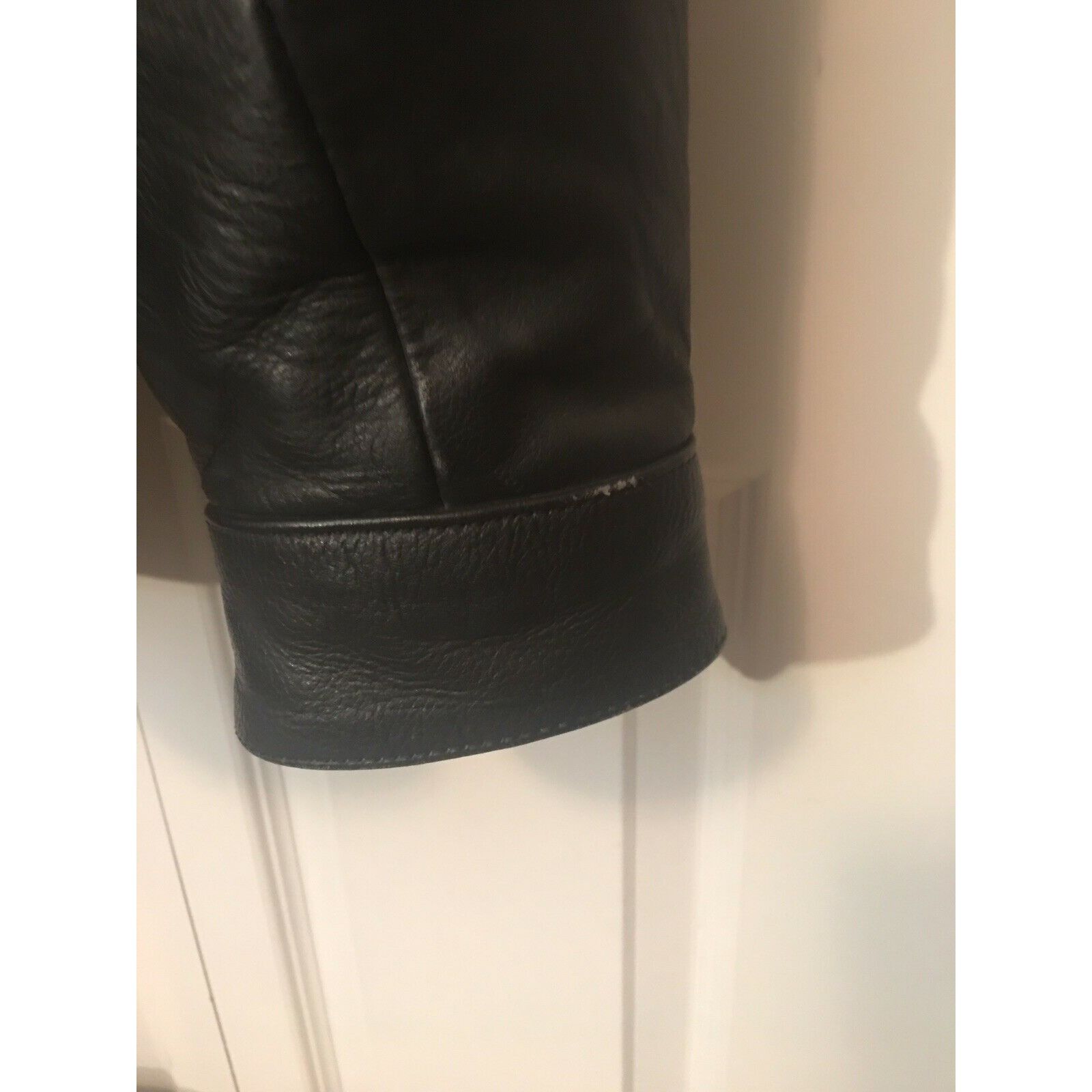 Other Vintage Heavy Black Leather Men’s Sz 54 Motorcycle Jacket Size US XXL / EU 58 / 5 - 4 Thumbnail